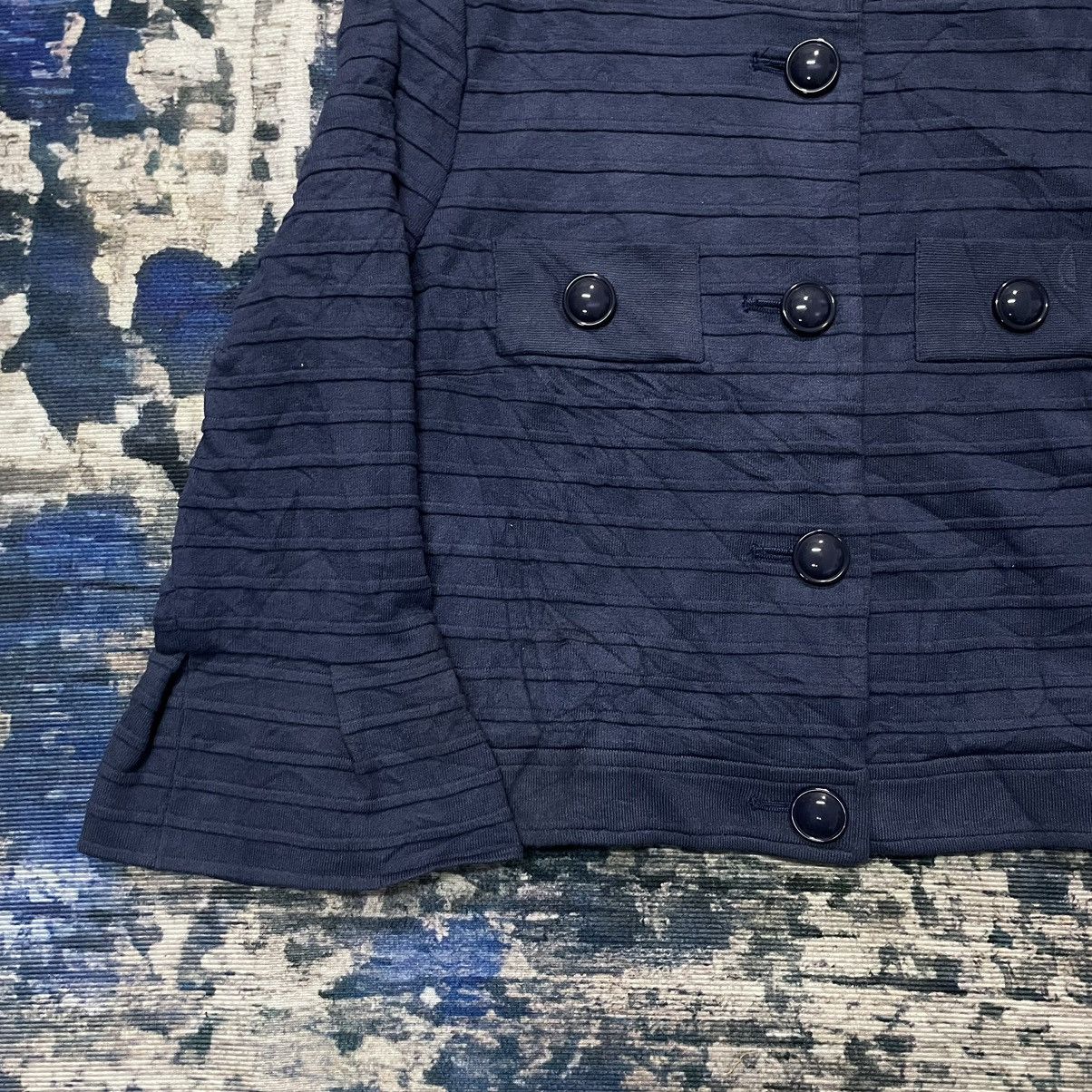 Issey Miyake Vintage 1990s Yuki Torii Avant Garde cropped Jacket NavyBlue Size US XS / EU 42 / 0 - 5 Thumbnail