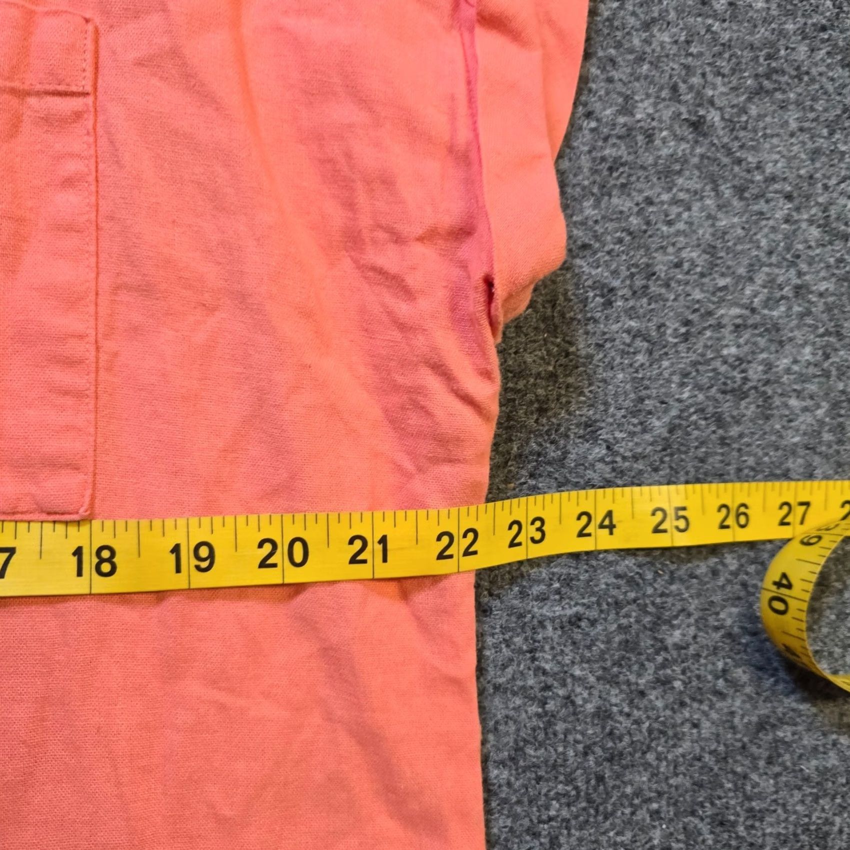 Calvin Klein Calvin Klein Dress Shirt Dress Womens Size 12 Orange Linen Button Midi Casual Size XL / US 12-14 / IT 48-50 - 6 Thumbnail