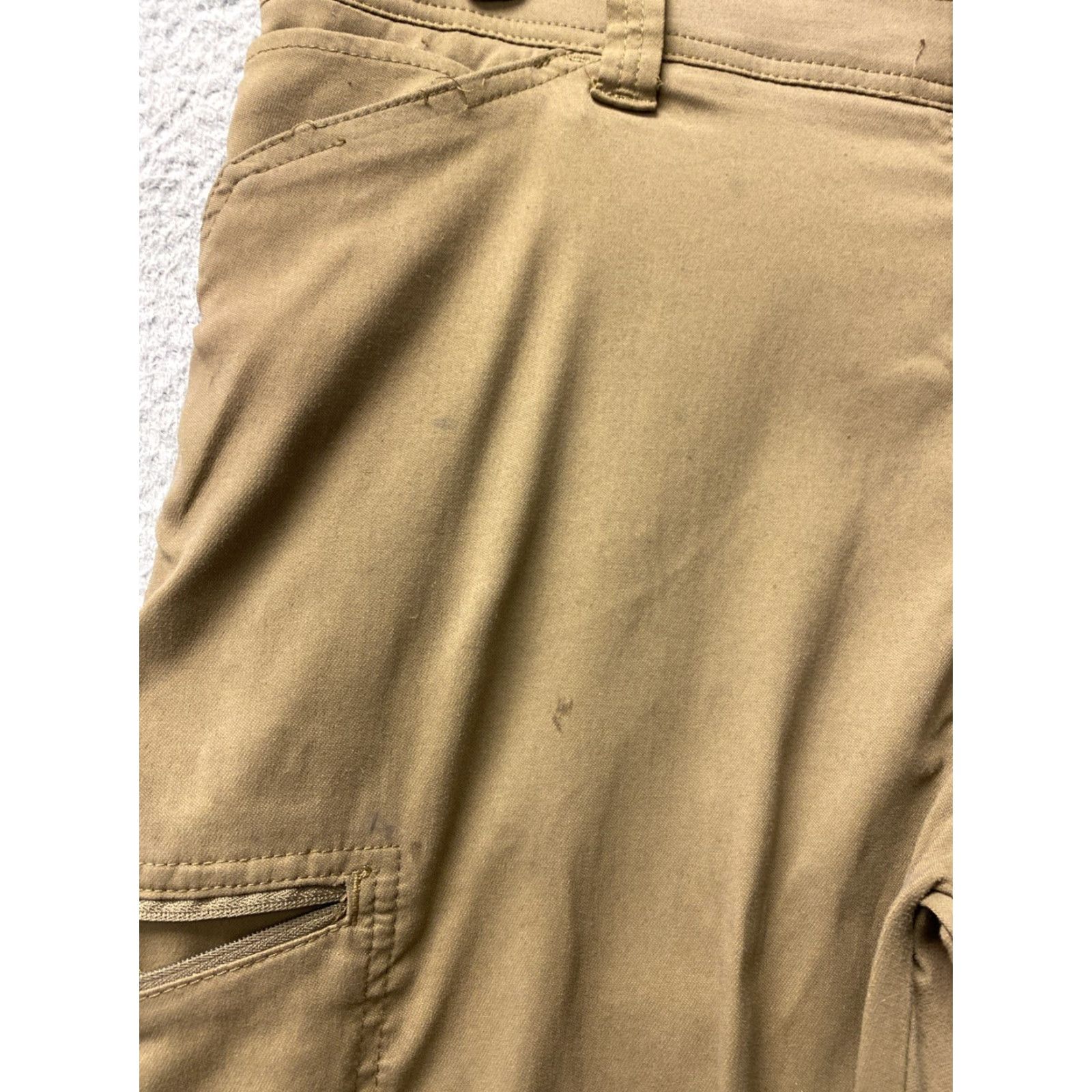Wrangler Wrangler Straight Fit Stretch Cargo Pants Mens 36 Light Brown 32in Cargo Moisture Wicking Stretch Pants Size US 36 / EU 52 - 5 Thumbnail