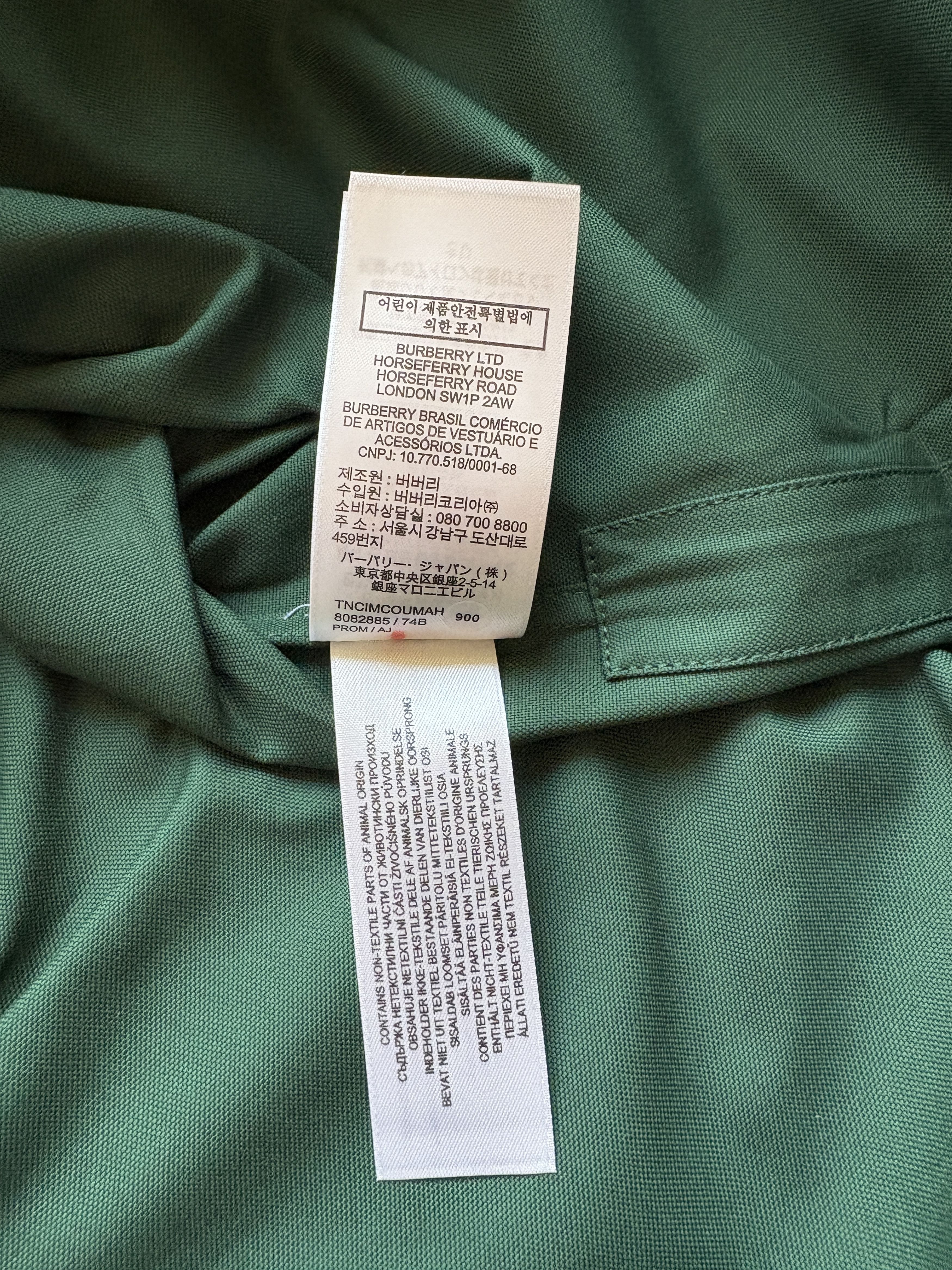 Burberry ⚡️QUICK SALE⚡️Burberry Daniel Lee Ivy Green Button Up Shirt Size US L / EU 52-54 / 3 - 8 Thumbnail