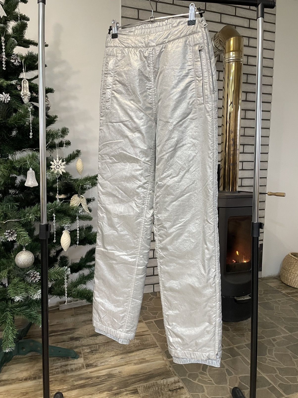 Prada Vintage Prada Red Tab Cosmic Astro Ski Pants Trousers Size 26" / US 2 / IT 38 - 10 Thumbnail