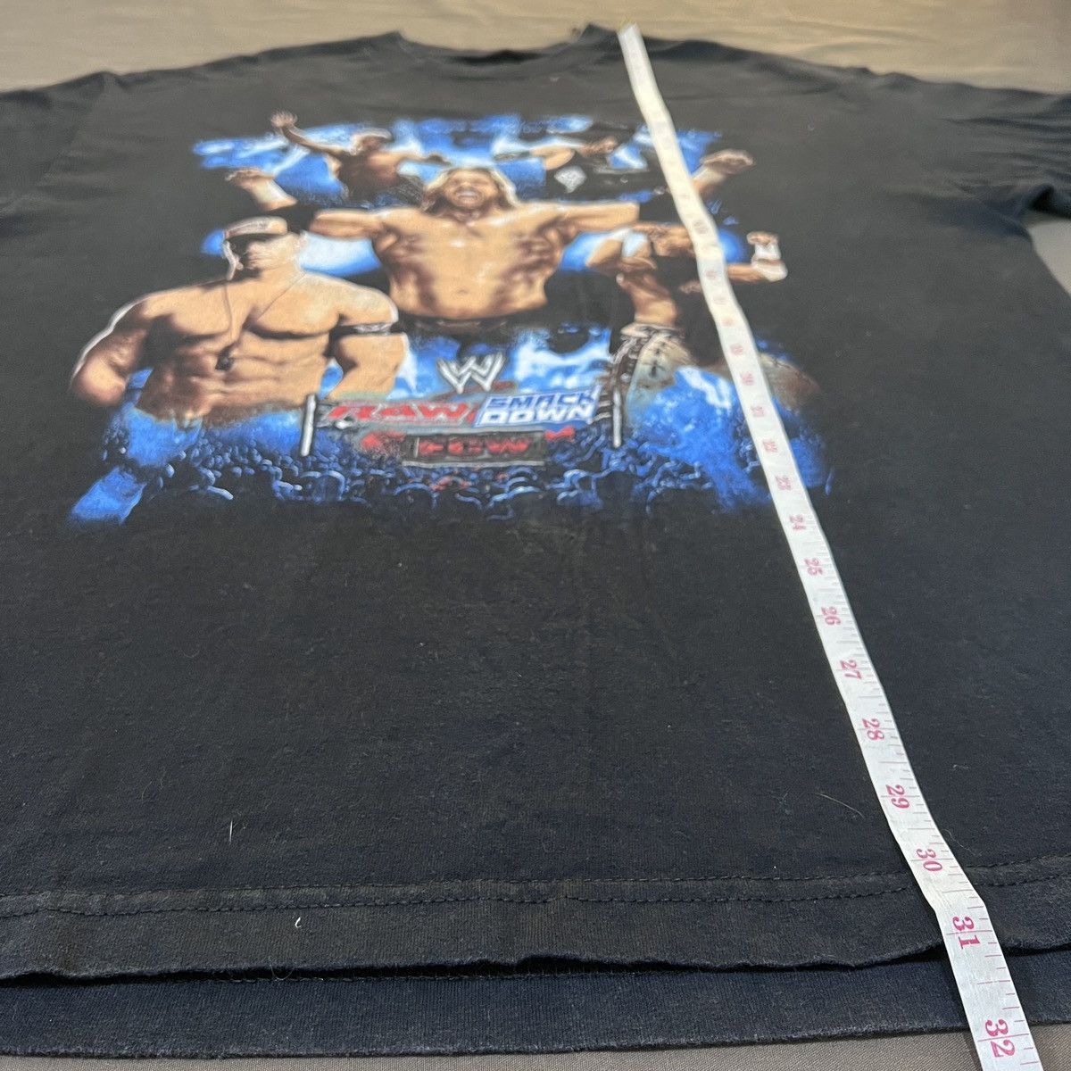 WCW/nWo × WWE × WWF Vintage Y2K Smack Down Raw Wrestling Promo Tee XL ECW Size US XL / EU 56 / 4 - 16 Thumbnail