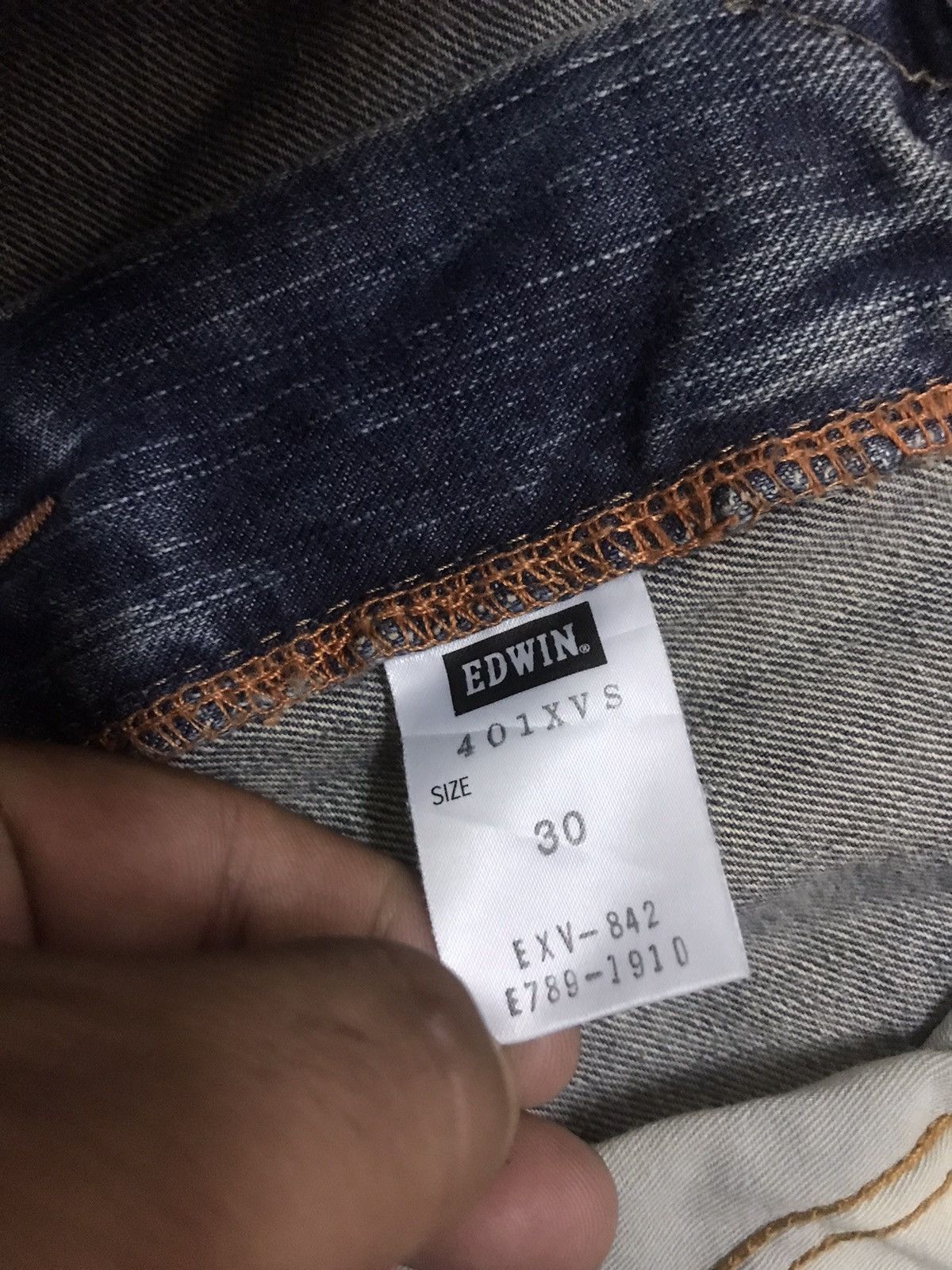 Edwin Flare EDWIN XVS Cinch Back Distressed Denim Size US 31 - 22 Thumbnail