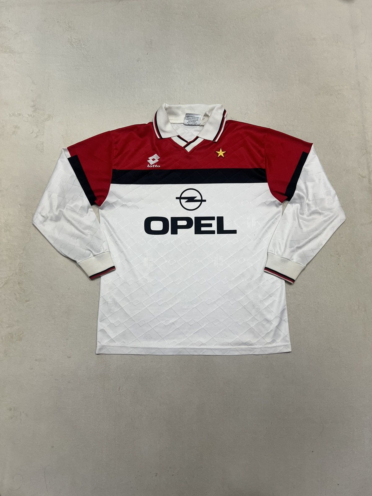 Lotto Sport Ac Milan 1994-95 Lotto Away Longsleeve Jersey Size US L / EU 52-54 / 3 - 1 Thumbnail