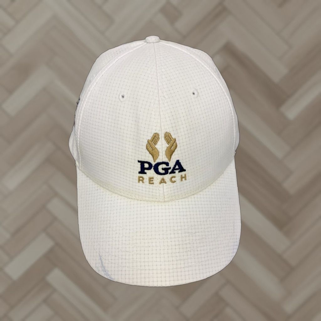 Logo 7 VINTAGE PGA TOUR Apparel Golf Hat Baseball Cap Unisex Adults White Gold Adjustable 80s 90s Sports Size ONE SIZE - 1 Thumbnail