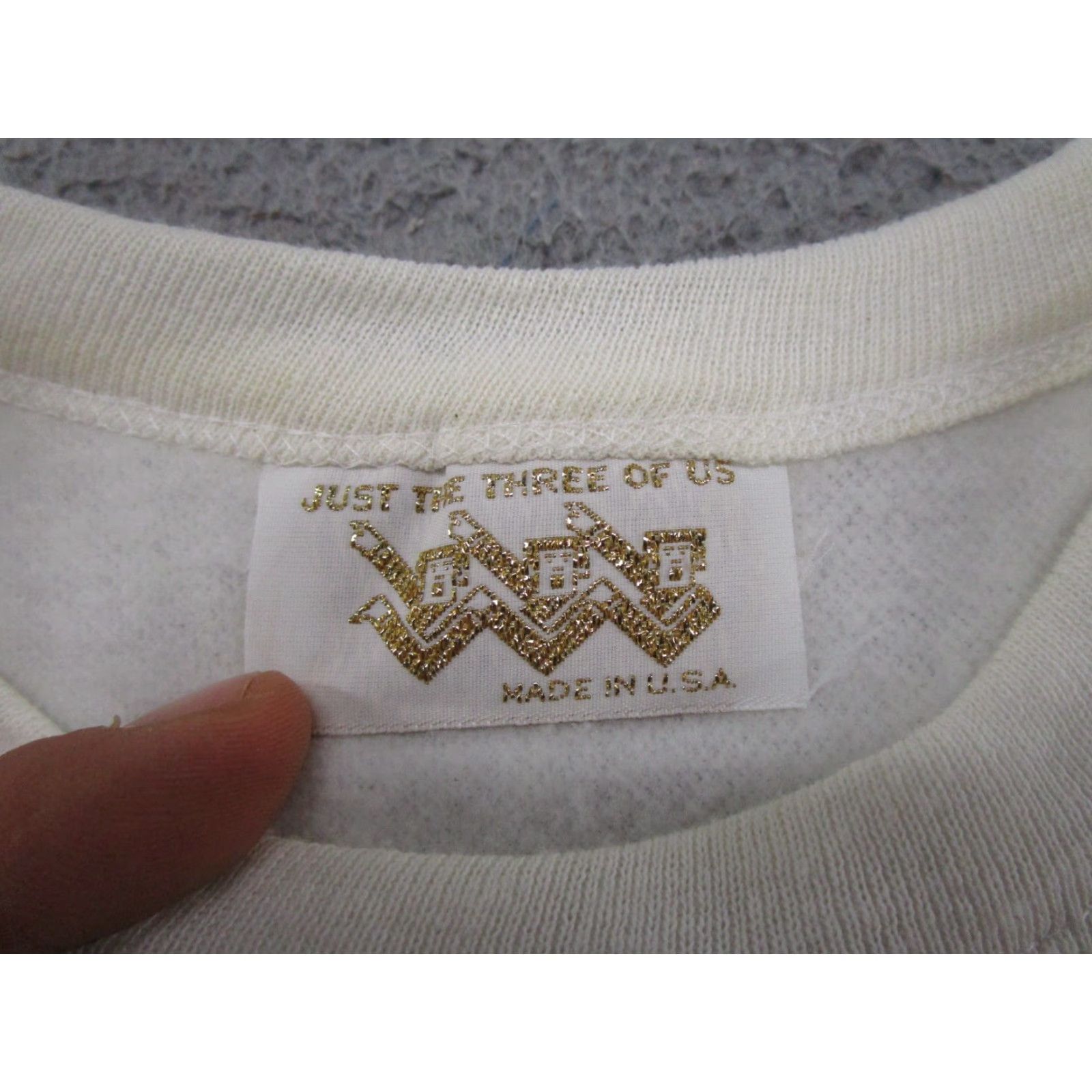 Vintage VINTAGE Just The Three Of Us Sweatshirt Womens L 90s Tiger Glitter Brown Cotton Polyester Long Sleeve Pullover Casual Streetwear 80s 90s Size L / US 10 / IT 46 - 2 Thumbnail