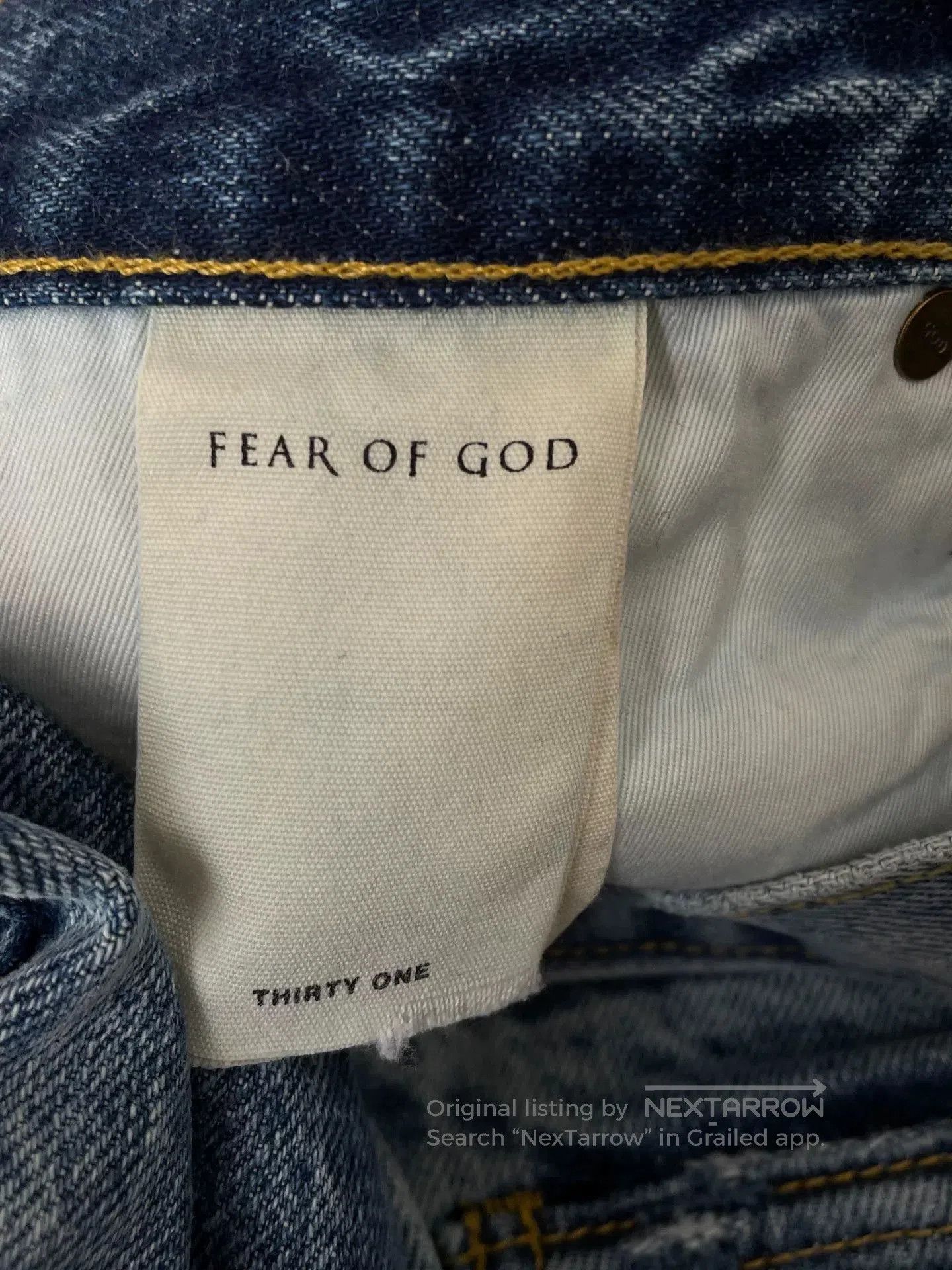 Fear of God Fear of God Jeans with Zip Hem. Size US 31 - 6 Thumbnail