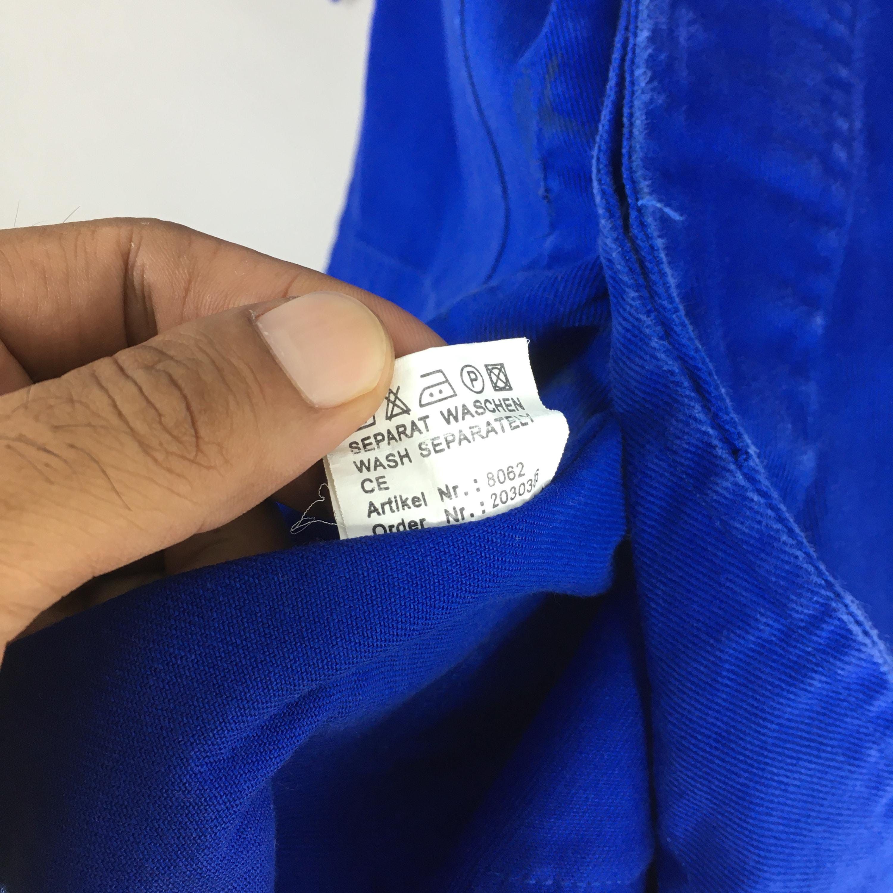 Le Laboureur 80s Cotton Frenchwork Sanforized Indigo Blue Jacket Large Size US L / EU 52-54 / 3 - 8 Thumbnail