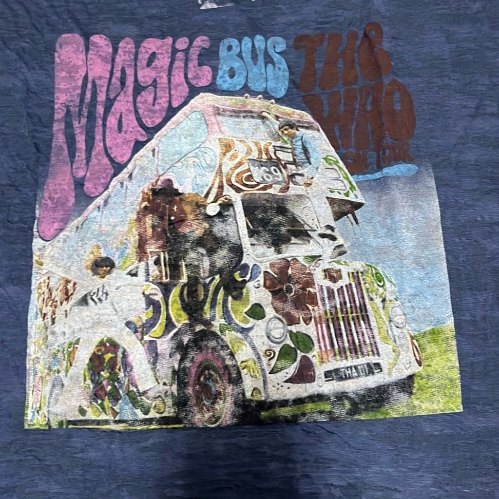 Other The Who Magic Bus Tour Womens Large Blue Burnout Semi-Sheer Size L / US 10 / IT 46 - 3 Thumbnail