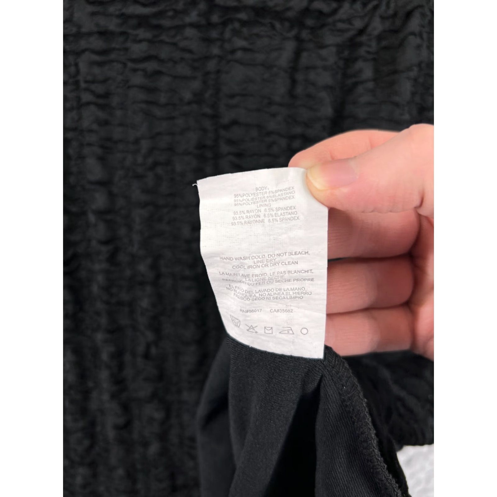 Bebe 2b bebe Dress Womens Medium Black Sheeth Ruffle Wide Strap Polyester Rayon Lined Size M / US 6-8 / IT 42-44 - 4 Thumbnail