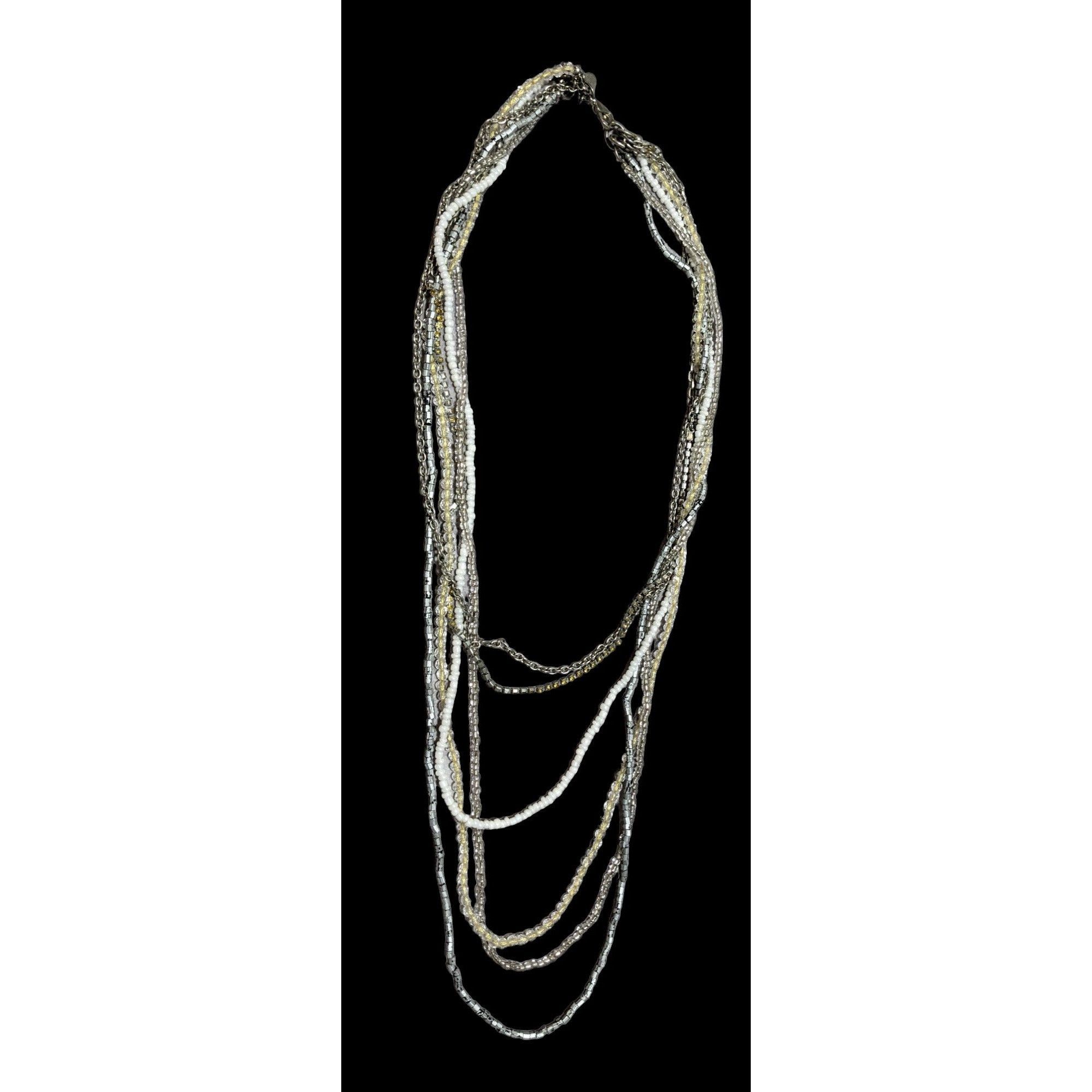 American Eagle Outfitters AEO Multilayer Bohemian Glass Beaded Necklace Size ONE SIZE - 4 Thumbnail