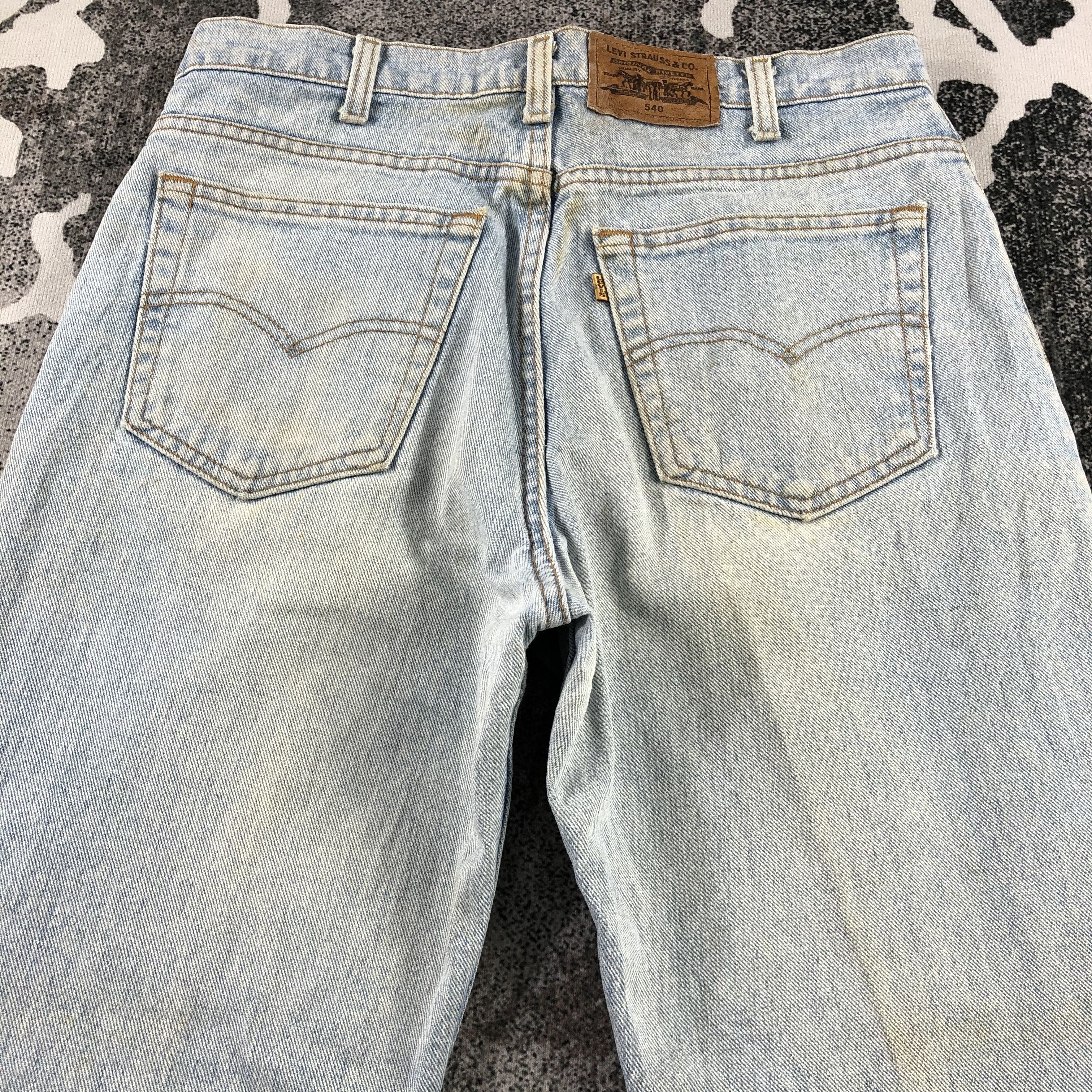 Levi's Vintage 90s Levis 540 Jeans Dirty Wash Denim KJ1368 Size US 33 - 4 Thumbnail