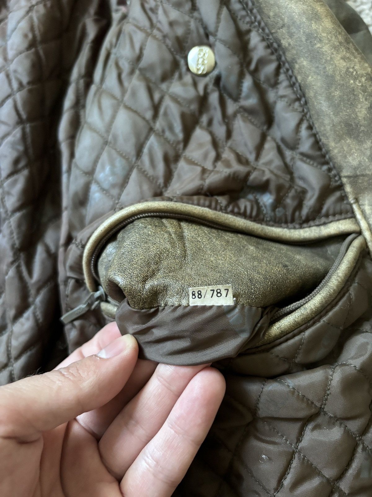 Genuine Leather × Vintage IXS Vintage 90s RARE WASHED DISTRESSED LEATHER JACKET Size US M / EU 48-50 / 2 - 15 Thumbnail