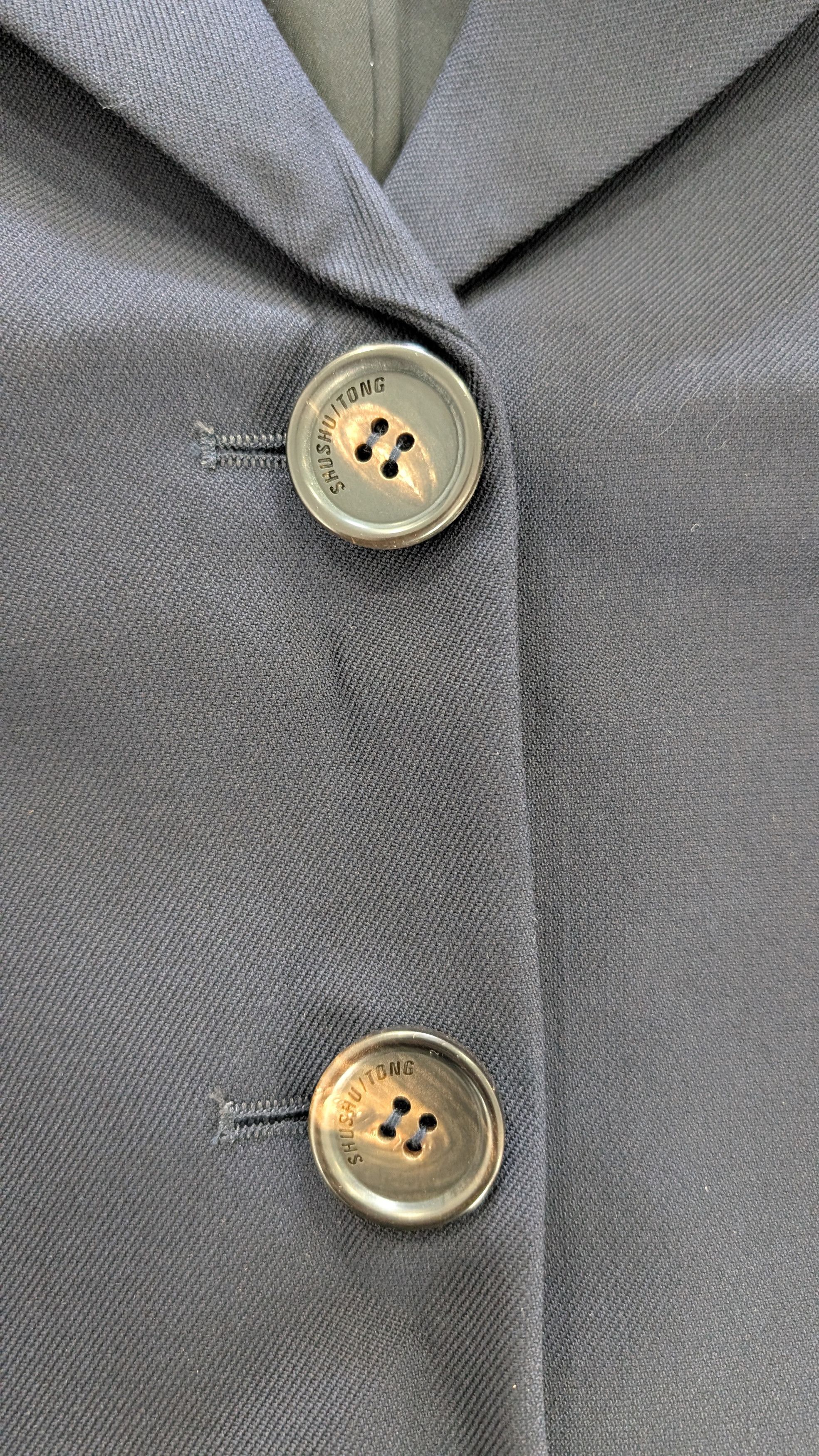 Shushu/Tong SHUSHU/TONG Cropped Puff Sleeve Blazer Navy SIZE S Size S / US 4 / IT 40 - 7 Thumbnail