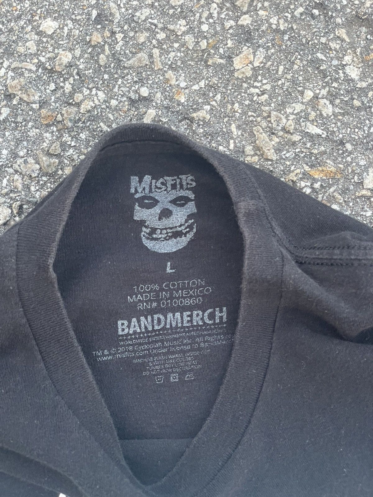 Band Tees The Misfits “Big Skull Coffin” Travis Scott Size US L / EU 52-54 / 3 - 6 Thumbnail
