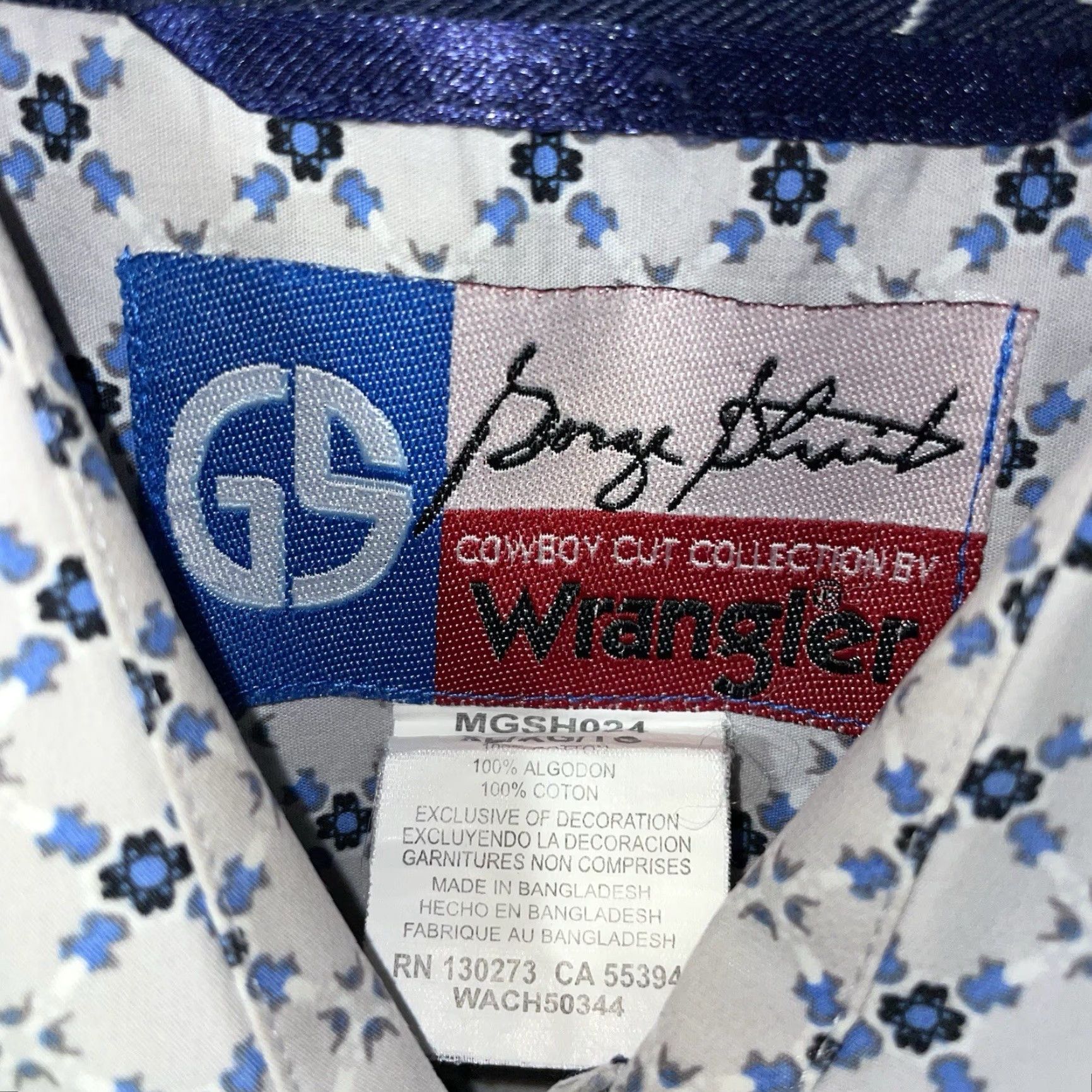 Wrangler George Strait Wrangler Cotton Long Sleeve Button-Down Western Shirt Mens XL Multicolor Size US XL / EU 56 / 4 - 4 Thumbnail