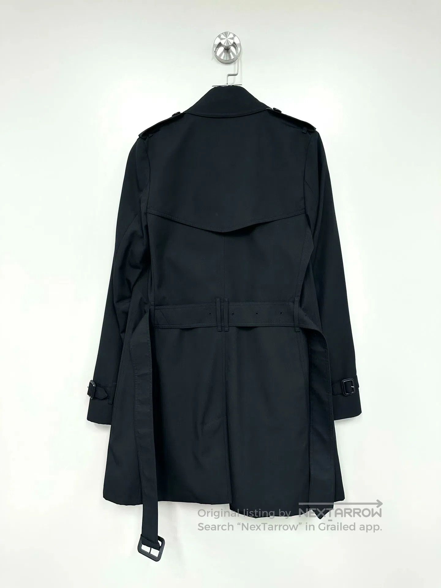 Burberry Burberry Classic Black Double-Breasted Lined Plaid Trench Size XS / US 0-2 / IT 36-38 - 2 Thumbnail