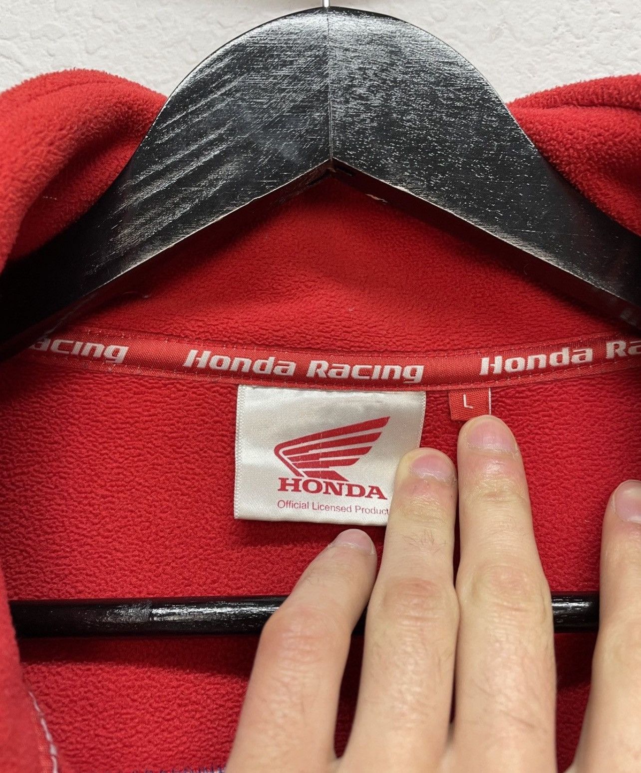 Honda Vintage Y2K Honda Official Racing Teddy Fleece Jacket Size US L / EU 52-54 / 3 - 11 Thumbnail