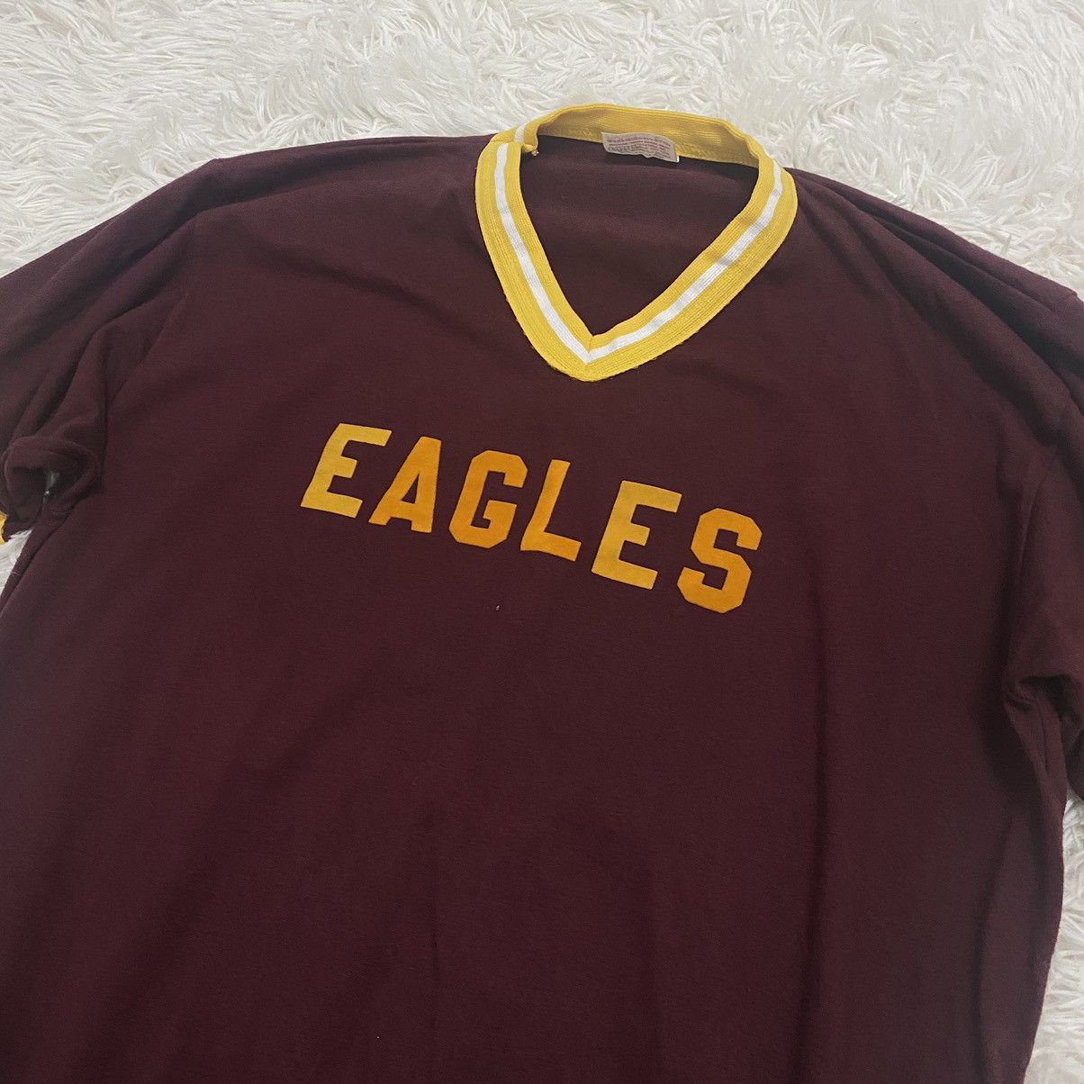 Vintage VINTAGE RARE 80s‼️Eagles SpellOut Made In USA T-Shirts Size US L / EU 52-54 / 3 - 3 Thumbnail