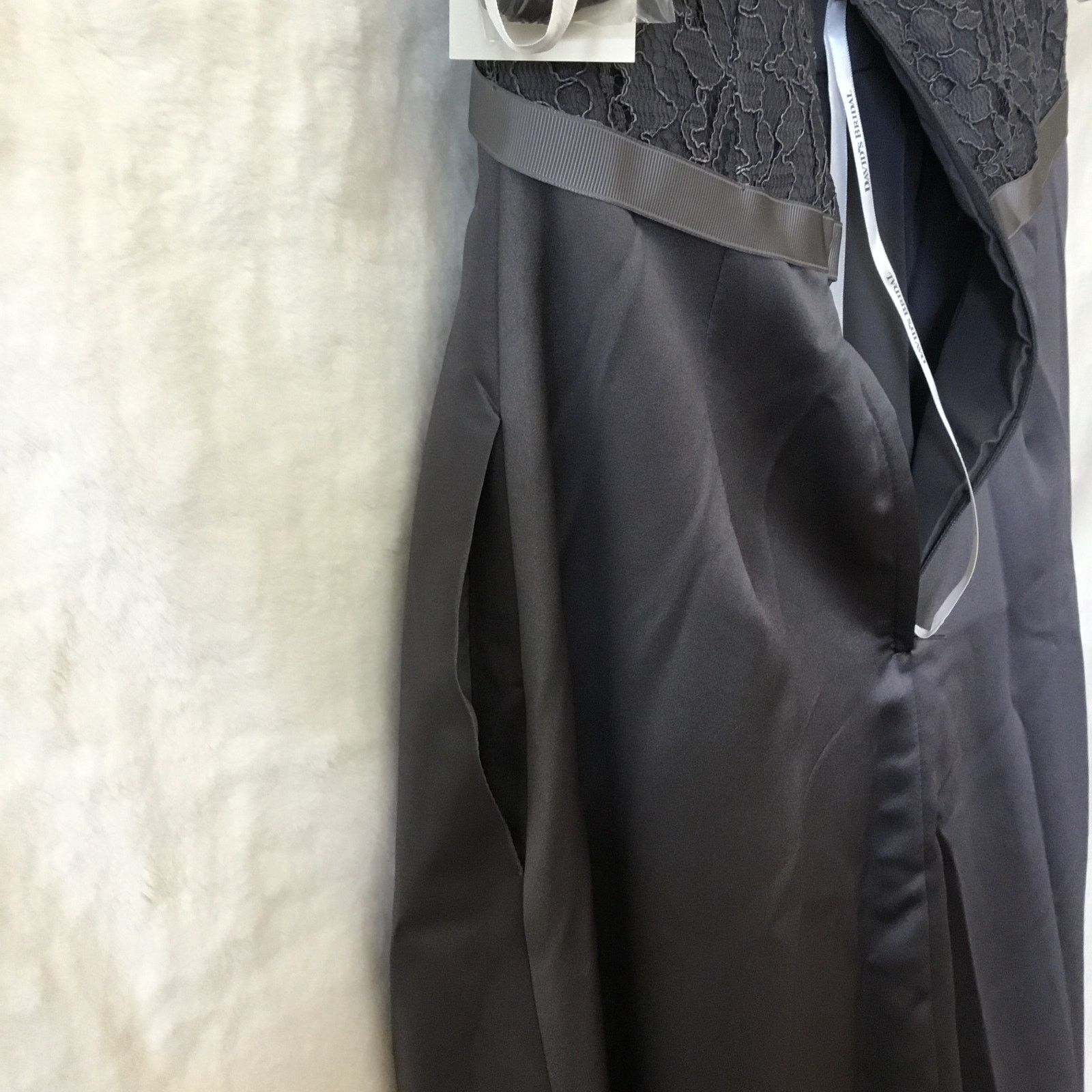 Other David's Bridal Black Strapless Lace Satin Gown Size XS / US 0-2 / IT 36-38 - 19 Thumbnail
