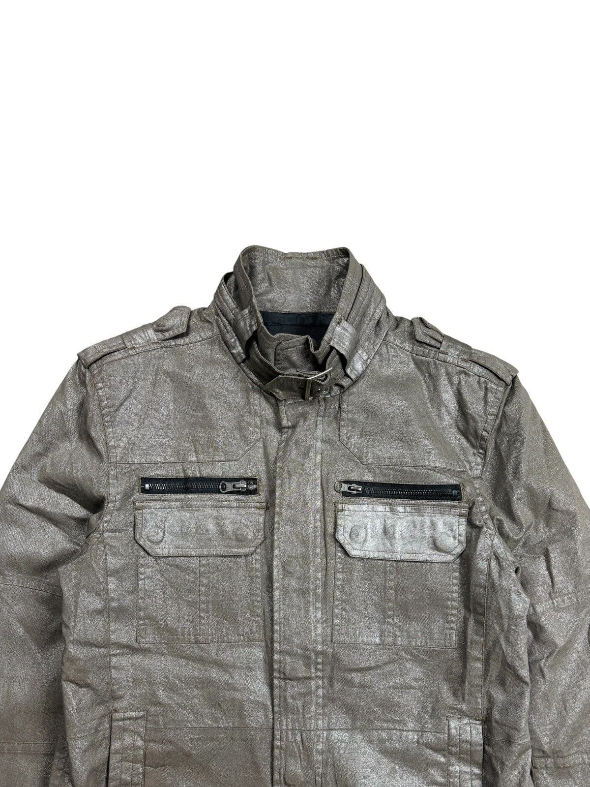 BUFFALO BOBS 2000s A.S.M - Vkei Style Waxed Rider Jacket Size US M / EU 48-50 / 2 - 5 Thumbnail