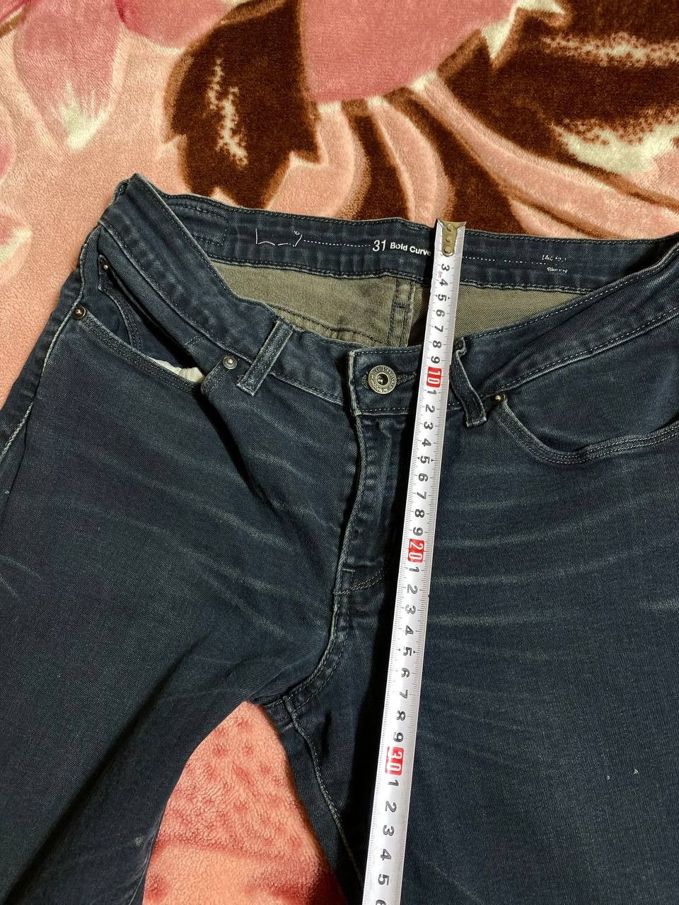 Levi's Vintage LEVI'S DEEP DENIM JEANS STRAIGHT SLIM STRETCH Size US 31 - 17 Thumbnail