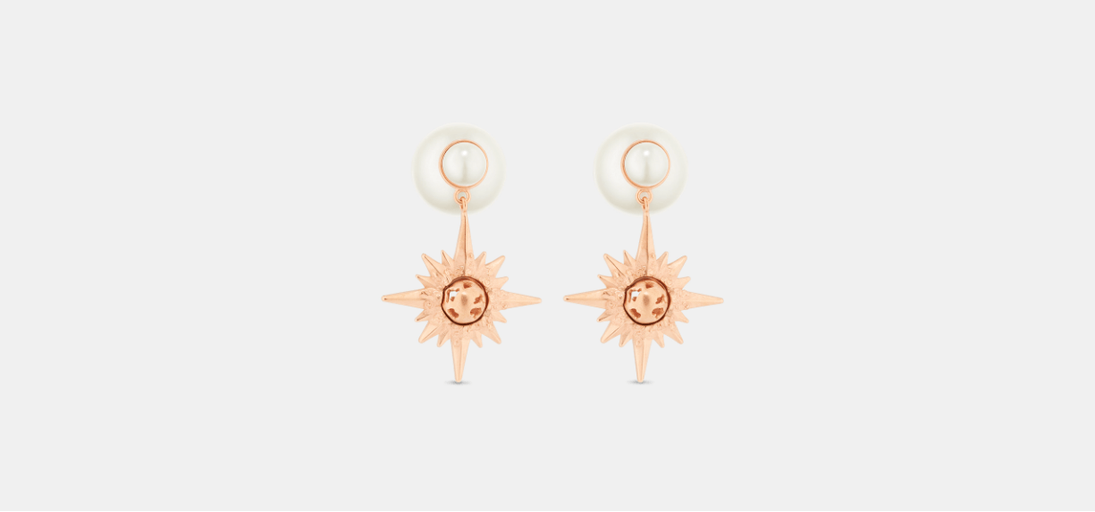 Dior o1w1db10424 Size: OS Dior Tribales Earrings in White/Pink Size ONE SIZE - 3 Thumbnail