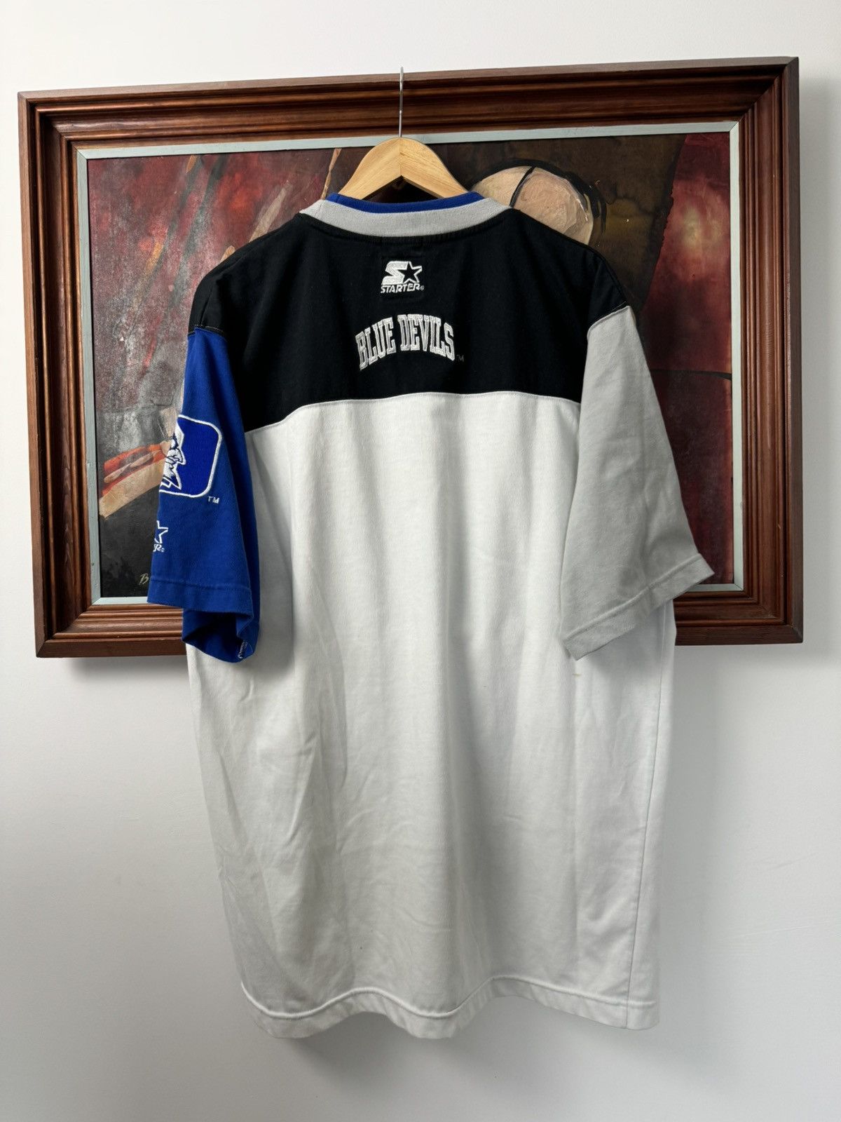 Starter Vintage 90s Starter Duke Blue Devils Tee Embroided Rare Size US L / EU 52-54 / 3 - 3 Thumbnail