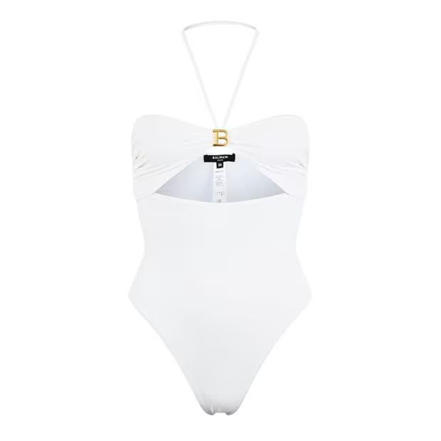 Balmain o1g2r1mq0924 Swimsuit in Ivory Size M / US 6-8 / IT 42-44 - 1 Thumbnail