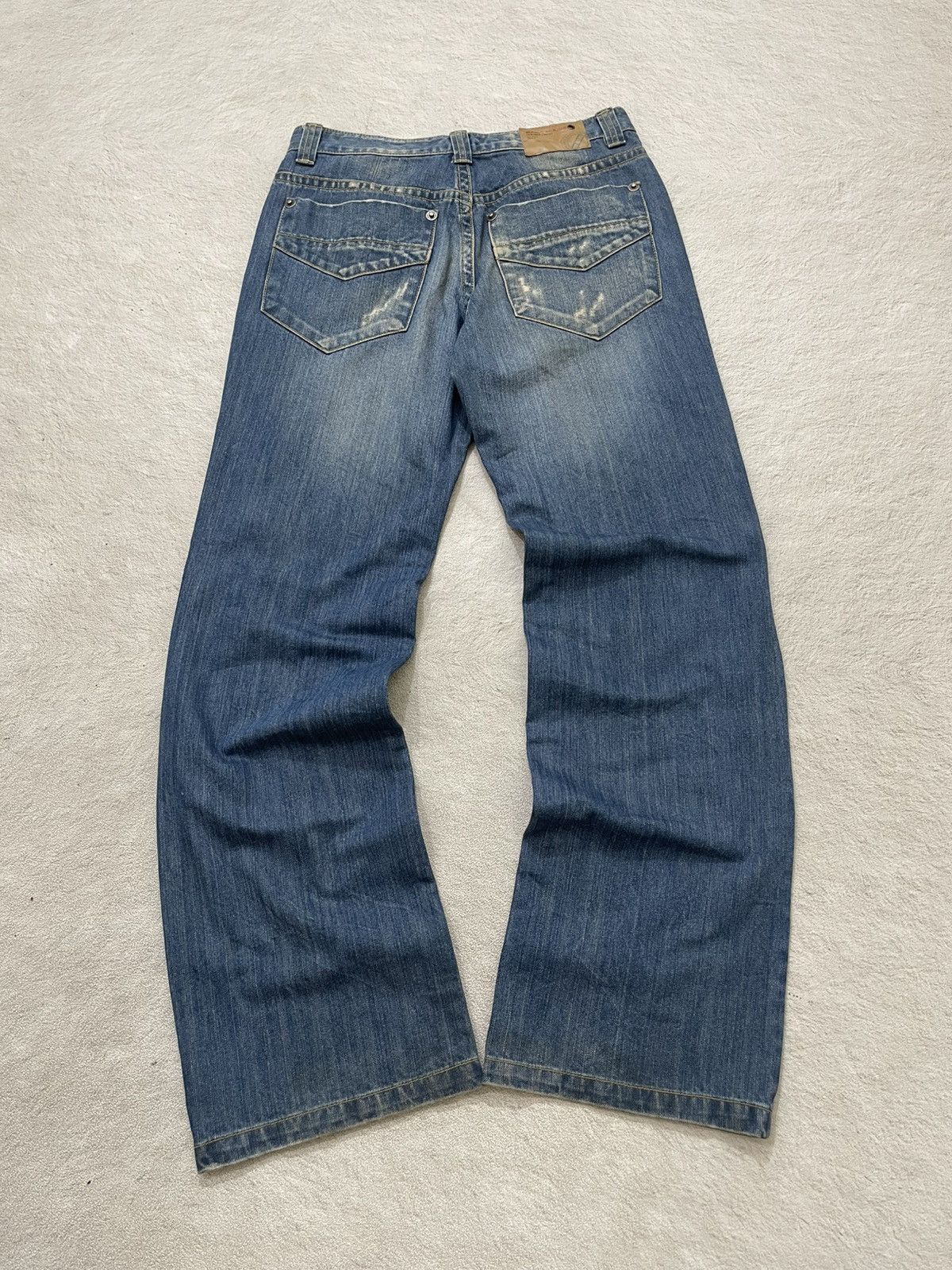 Kapital 2000s Diesel Flare Denim Distressed Wash Jeans Ifsix LGB Y2K Size US 30 / EU 46 - 6 Thumbnail
