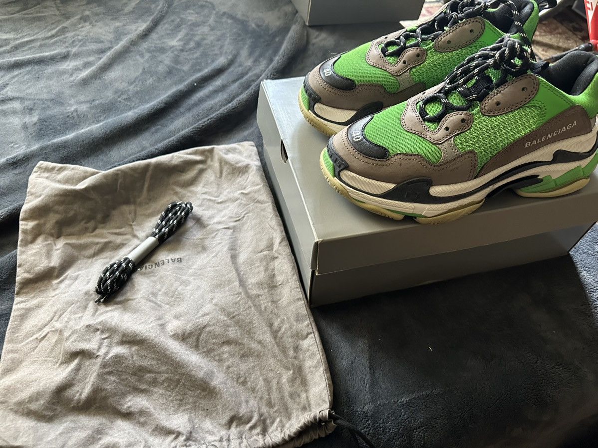 Balenciaga Balenciaga triple s green/grey Size US 7 / EU 40 - 2 Thumbnail