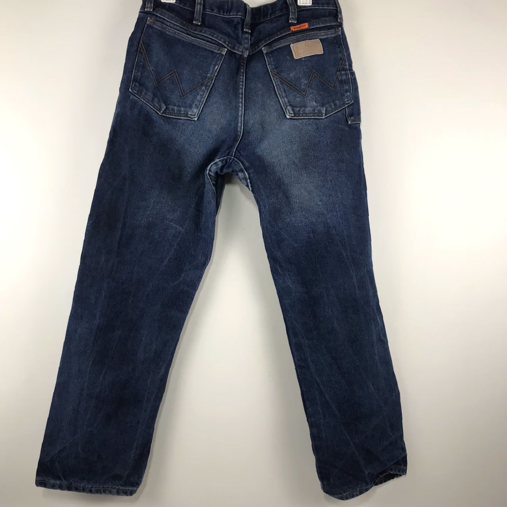 Wrangler VINTAGE Wrangler Flame Resistant Jeans Mens Size 33 Waist 30 Inseam Blue Steel Cowboy Western Size US 33 - 6 Thumbnail