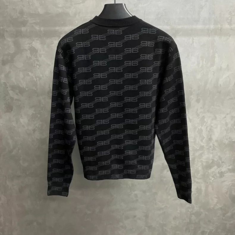 Balenciaga Balenciaga Black lock full knit logo sweater Size US XS / EU 42 / 0 - 2 Thumbnail