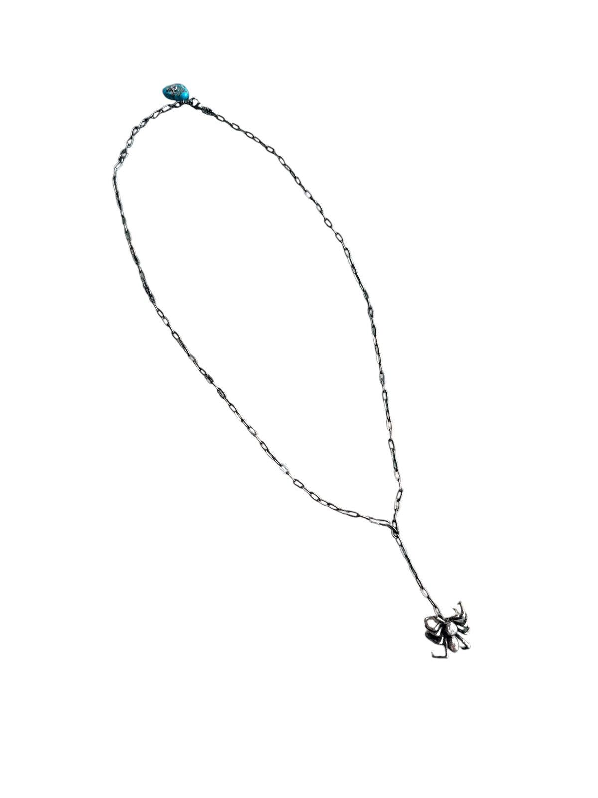 Jewelry VINTAGE 925 STEELING SILVER SPUDER PENCANT NECKLACE Size ONE SIZE - 2 Thumbnail
