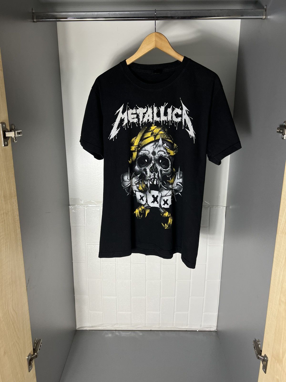 Band Tees VERY RARE METALLICA ROCK T-SHIRT DOUBLE PRINTED WORLD TOUR Size US L / EU 52-54 / 3 - 1 Thumbnail