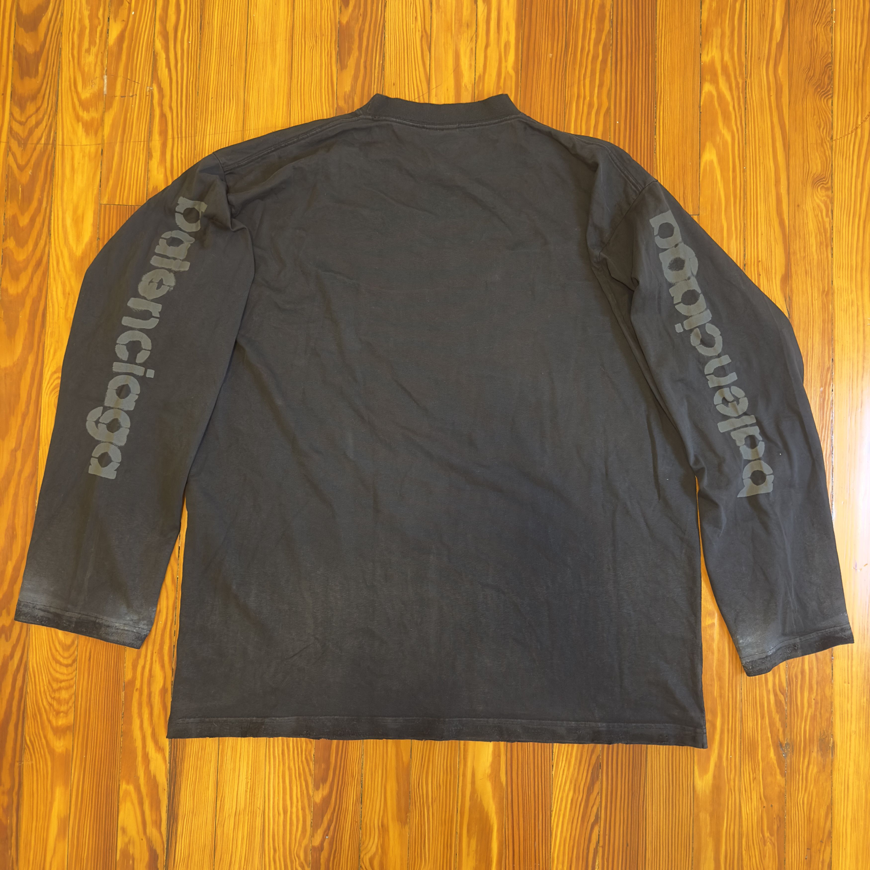 Balenciaga BALENCIAGA 3B STENCIL JERSEY Size US XXL / EU 58 / 5 - 6 Thumbnail