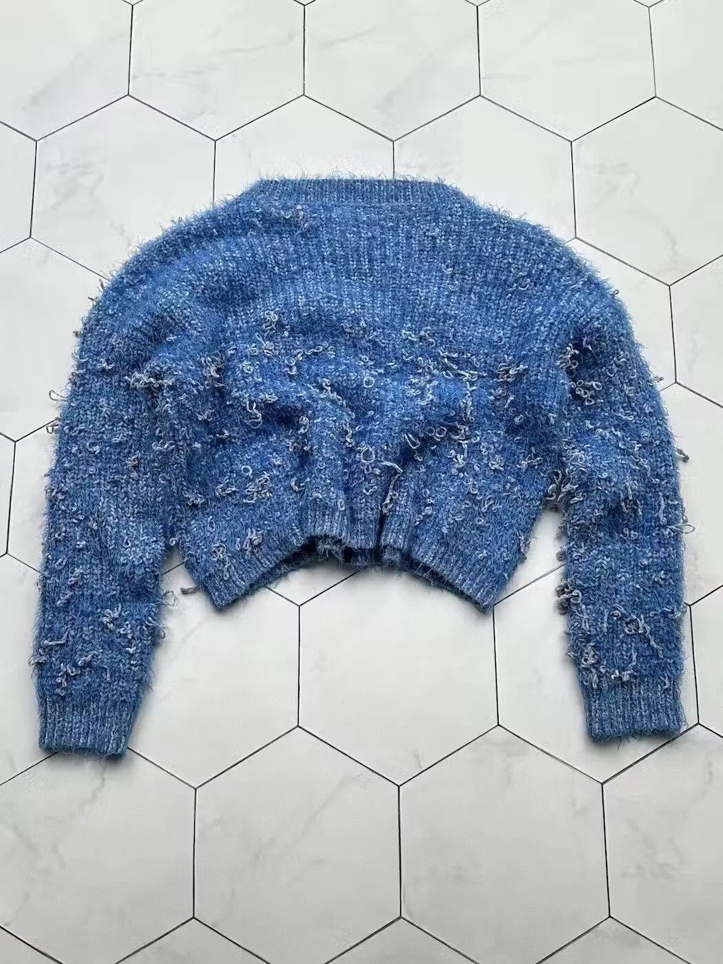Japanese Brand Vintage Mohair Sweater (B441)E2 Size S / US 4 / IT 40 - 4 Thumbnail