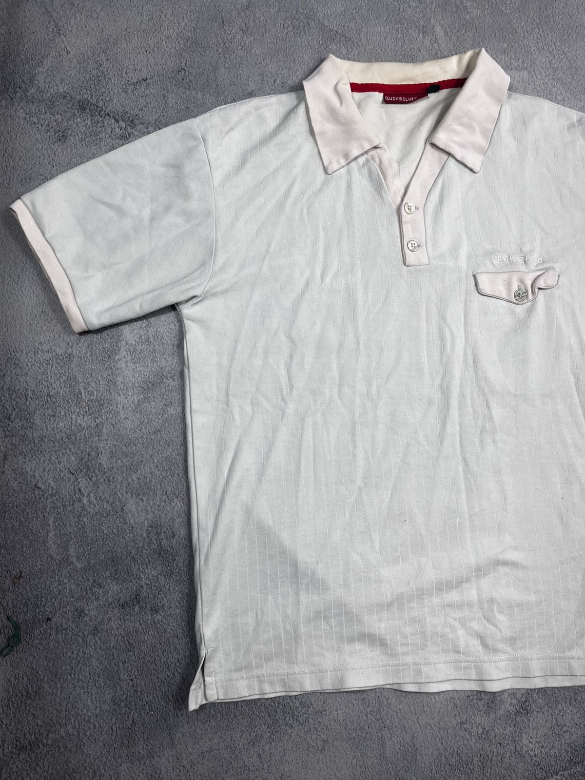 Quiksilver × Vintage Vintage Y2K Quiksilver striped polo tee jersey streetwear L Size US L / EU 52-54 / 3 - 2 Thumbnail