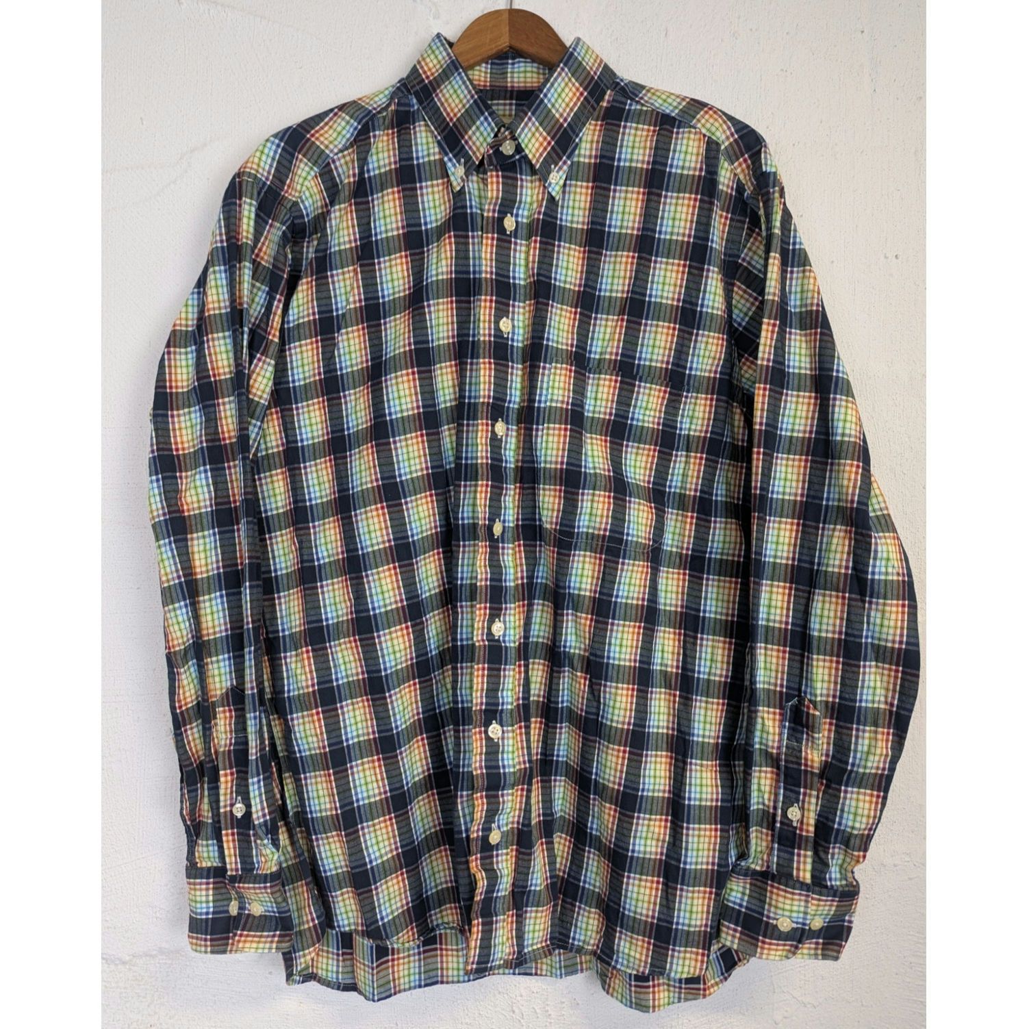 Gitman Bros. Rainbow Plaid Button Down Shirt Colorful Office Classic Size US L / EU 52-54 / 3 - 2 Thumbnail