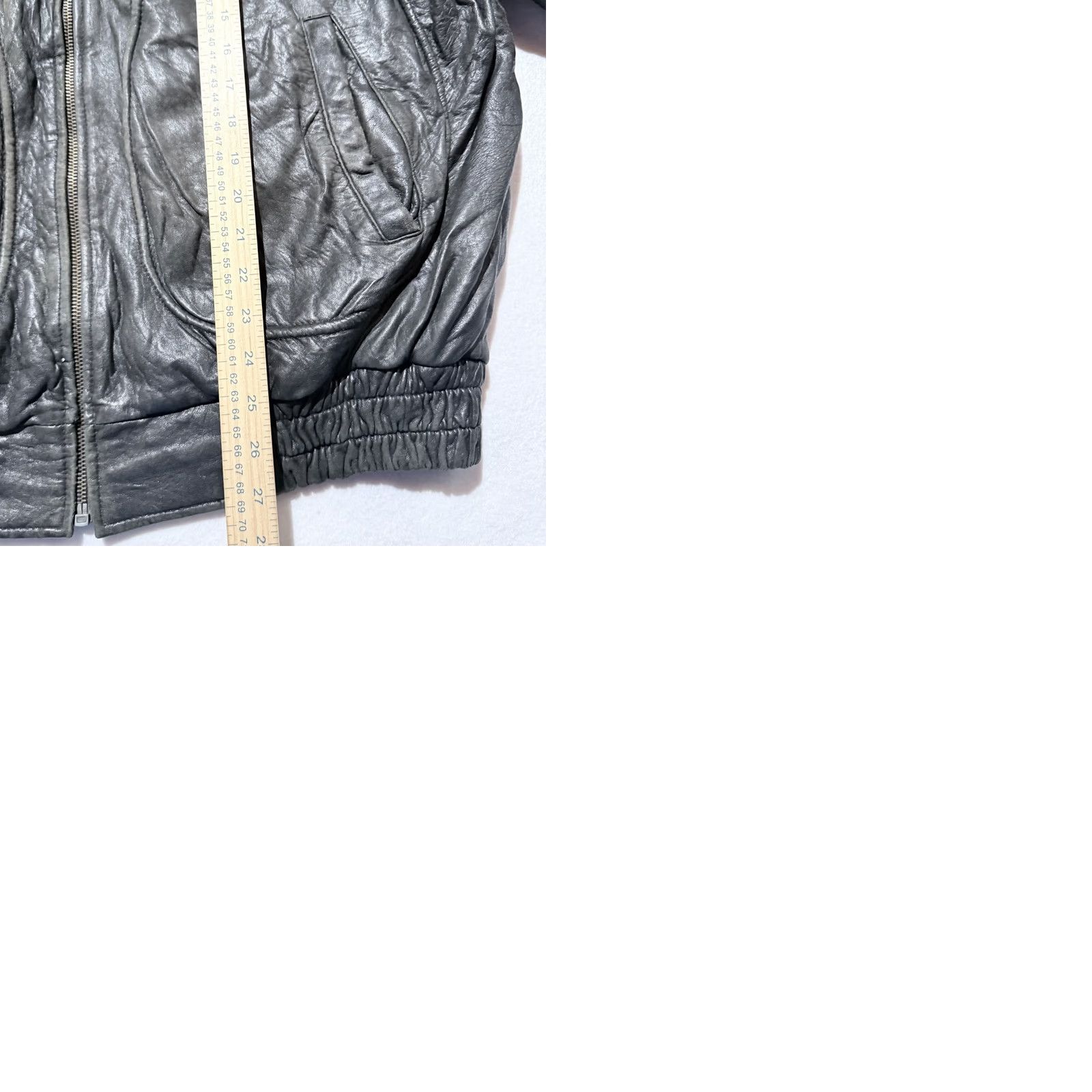 Vintage VINTAGE Eastwind Leather Flight Bomber Jacket Black Retro Zipper Men Size 52 Size US L / EU 52-54 / 3 - 10 Thumbnail