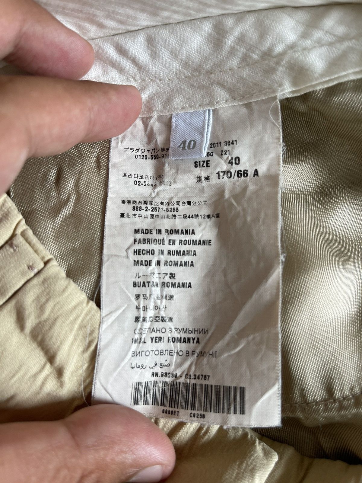Prada Prada Tapered Pants Slacks Roll Up Stretch Size US 31 - 7 Thumbnail