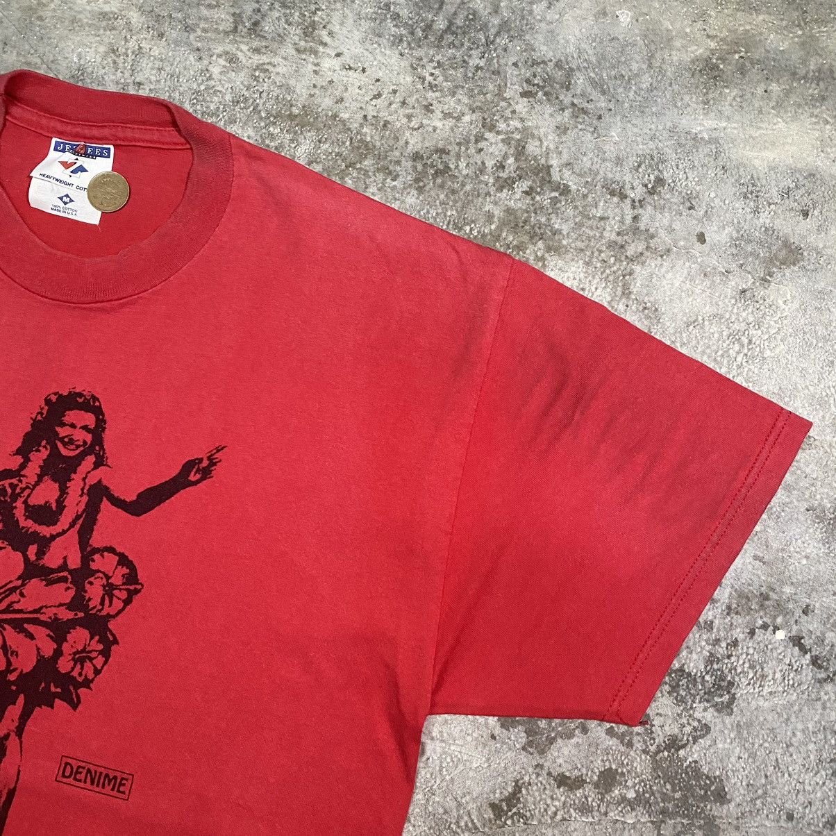 Denime × Japanese Brand × Vintage VINTAGE DENIME HAWAIIAN GIRL T SHIRT Size US M / EU 48-50 / 2 - 10 Thumbnail