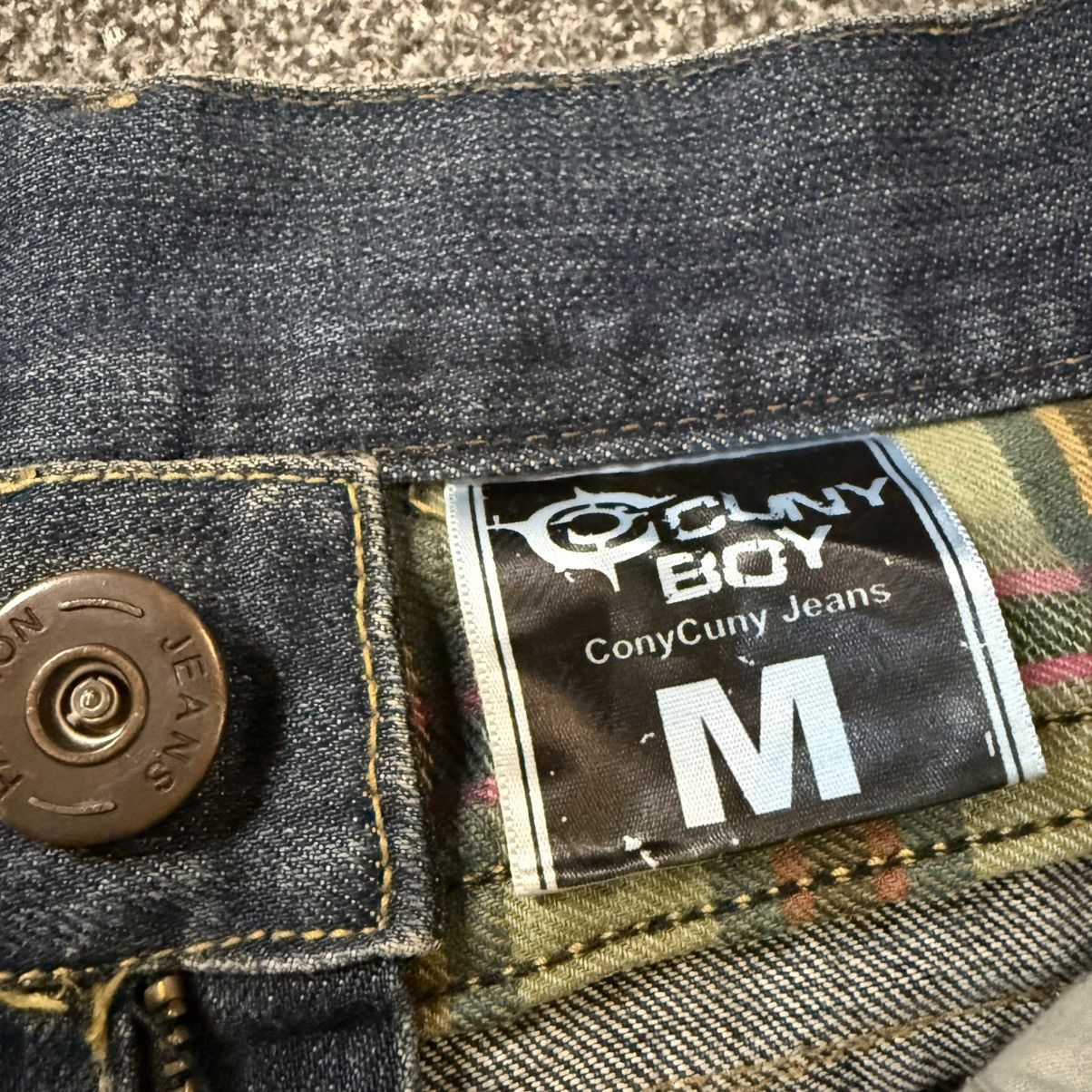 If Six Was Nine Y2k Attemp ConyCuny Boy Distressed Whisker Denim Size US 32 / EU 48 - 15 Thumbnail