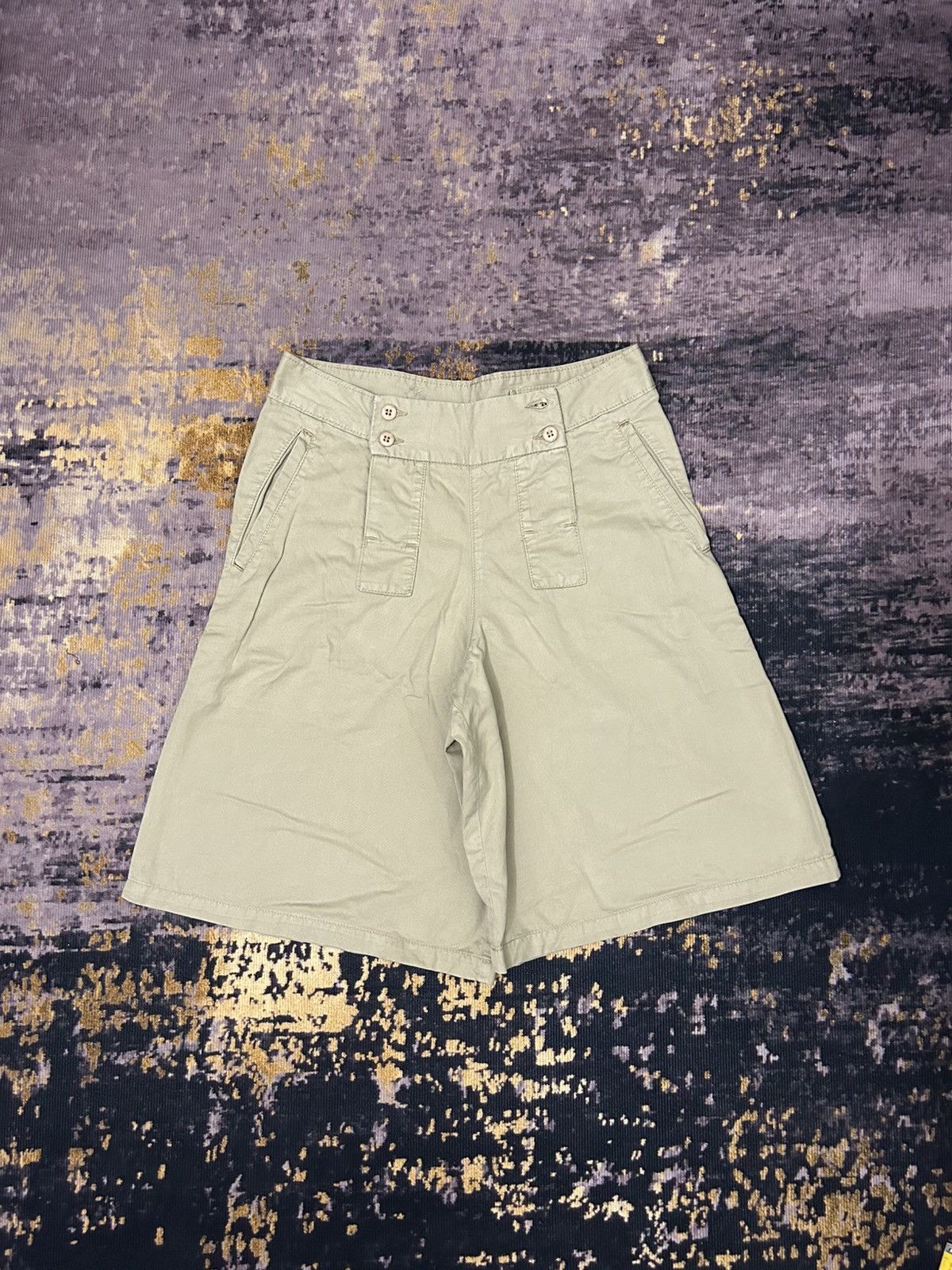 Zucca zucca travail open button front rise shortpans Size US 29 - 1 Thumbnail