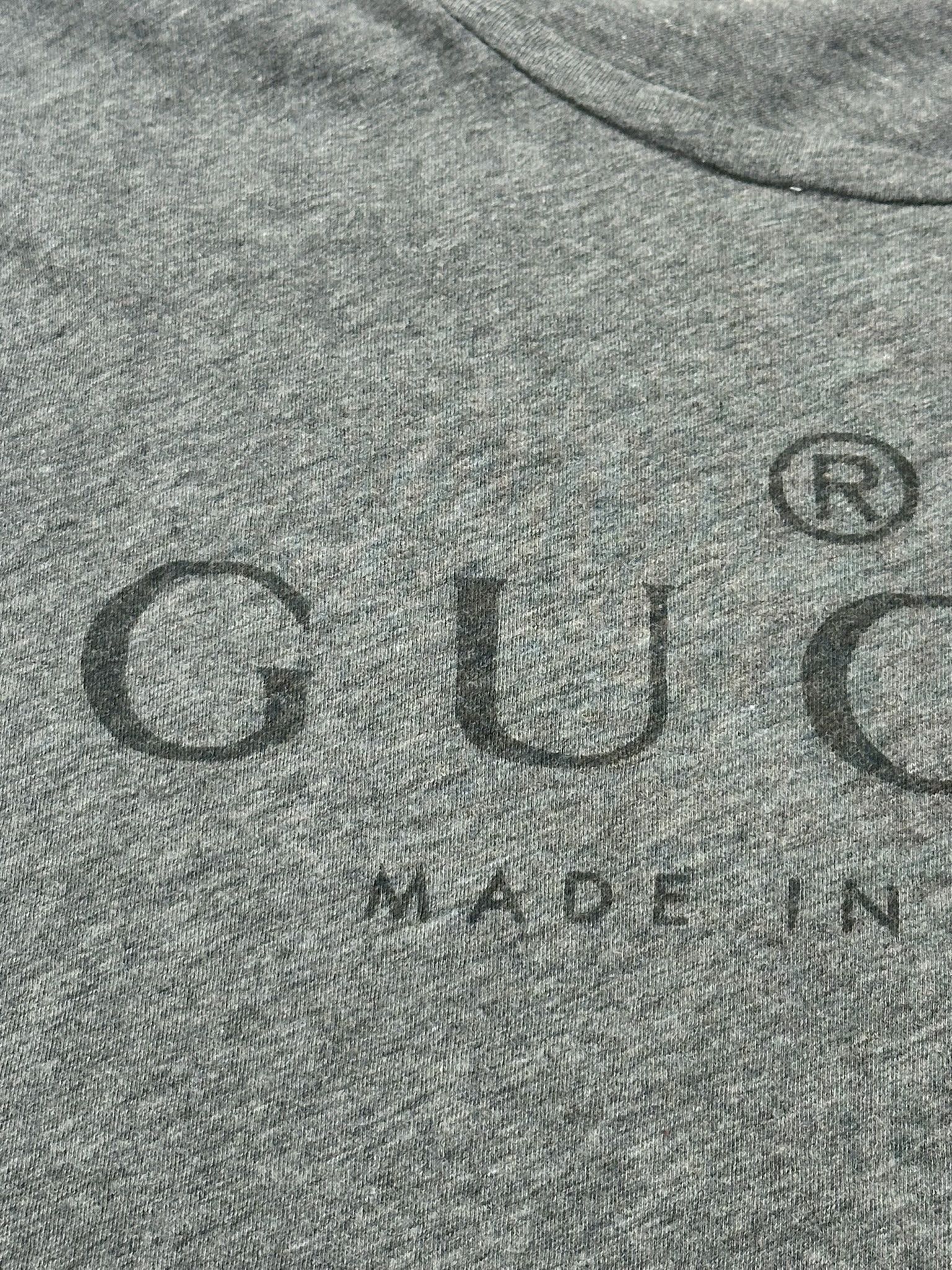Gucci Gucci T-Shirt Vintage Made in Italy Logo Print Classic Gray Size S / US 4 / IT 40 - 8 Thumbnail