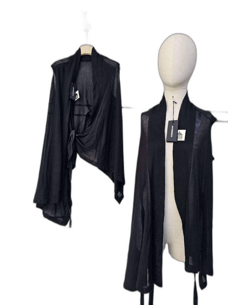 Ann Demeulemeester New Women's Cashmere Silk Blend Vest Size ONE SIZE - 1 Thumbnail
