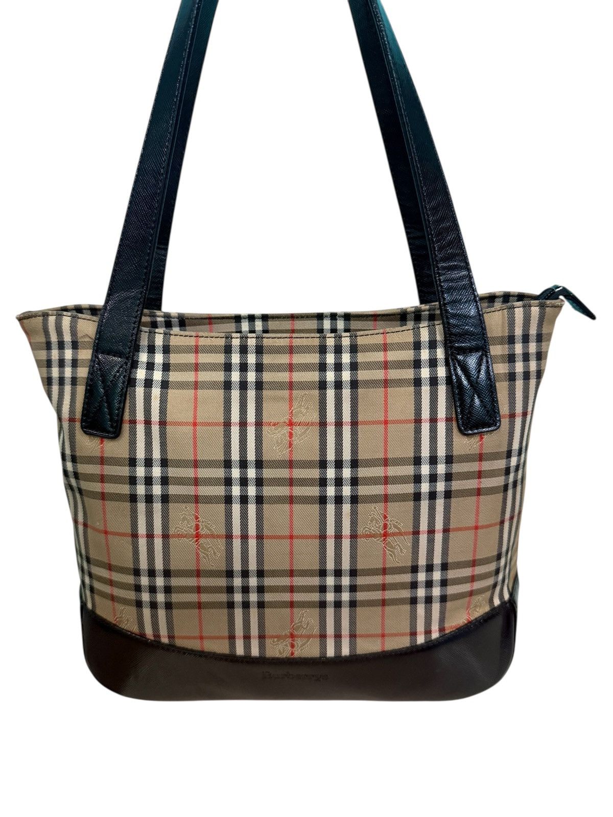 Burberry RARE VINTAE BURBERRYS NOVA CHECK TOTE BAG Size ONE SIZE - 5 Thumbnail