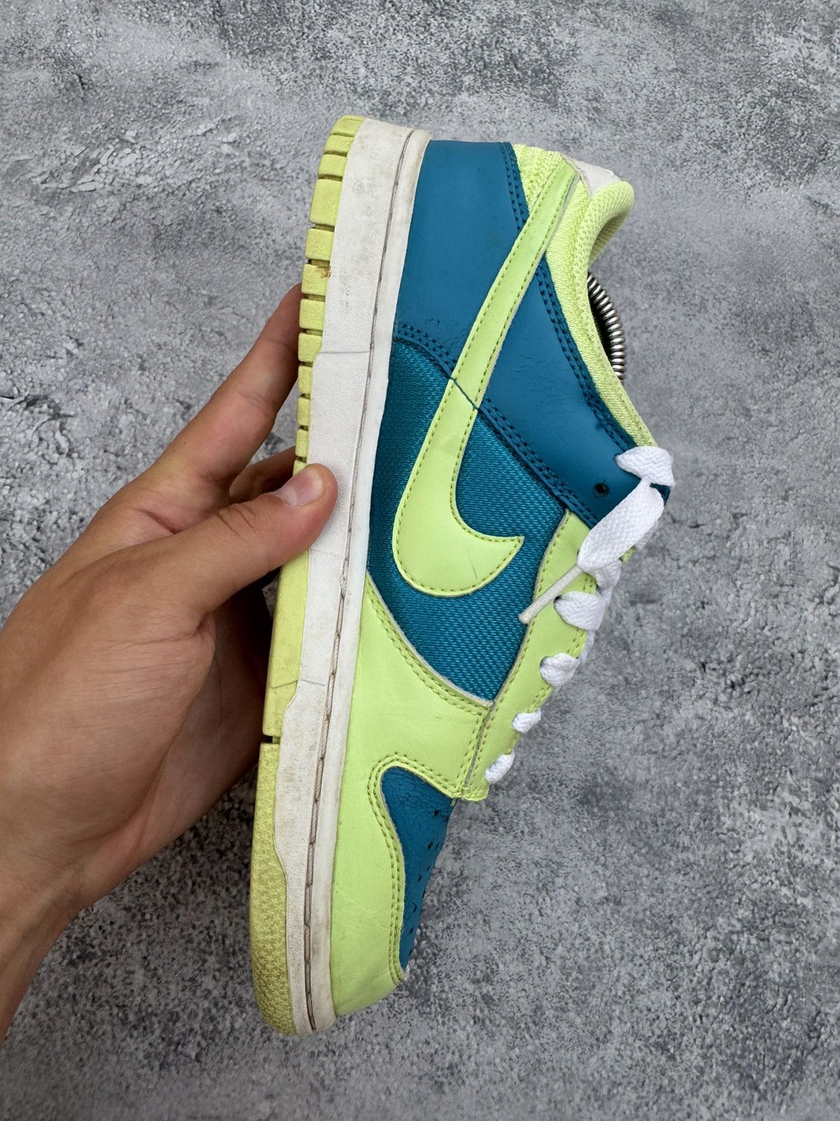 Nike × Vintage Sneakers Nike Dunk Low Turquoise Lime 2008 Size US 8.5 / IT 38.5 - 18 Thumbnail