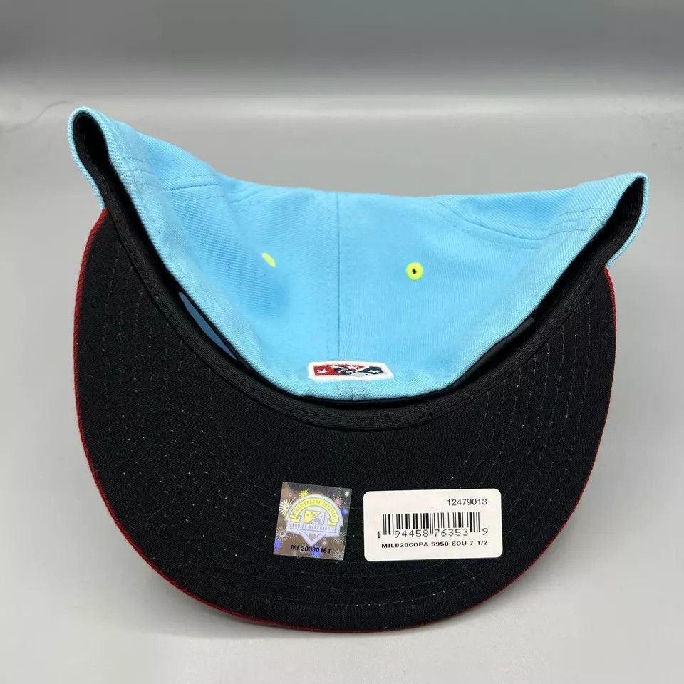 New Era South Bend Los Cabritos Maldichos Hat Men 7 1/2 MiLB Fitted Size ONE SIZE - 6 Thumbnail