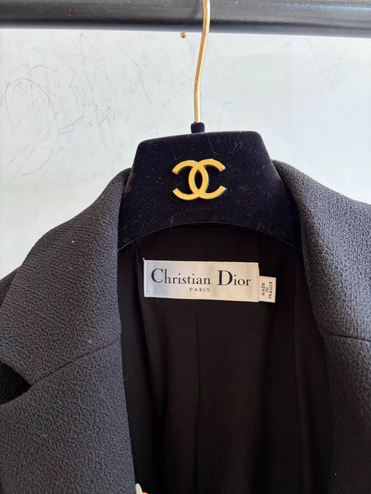 Dior Dior Black Wool-Silk Medium-Length Overcoat Size 34 Size XS / US 0-2 / IT 36-38 - 5 Thumbnail